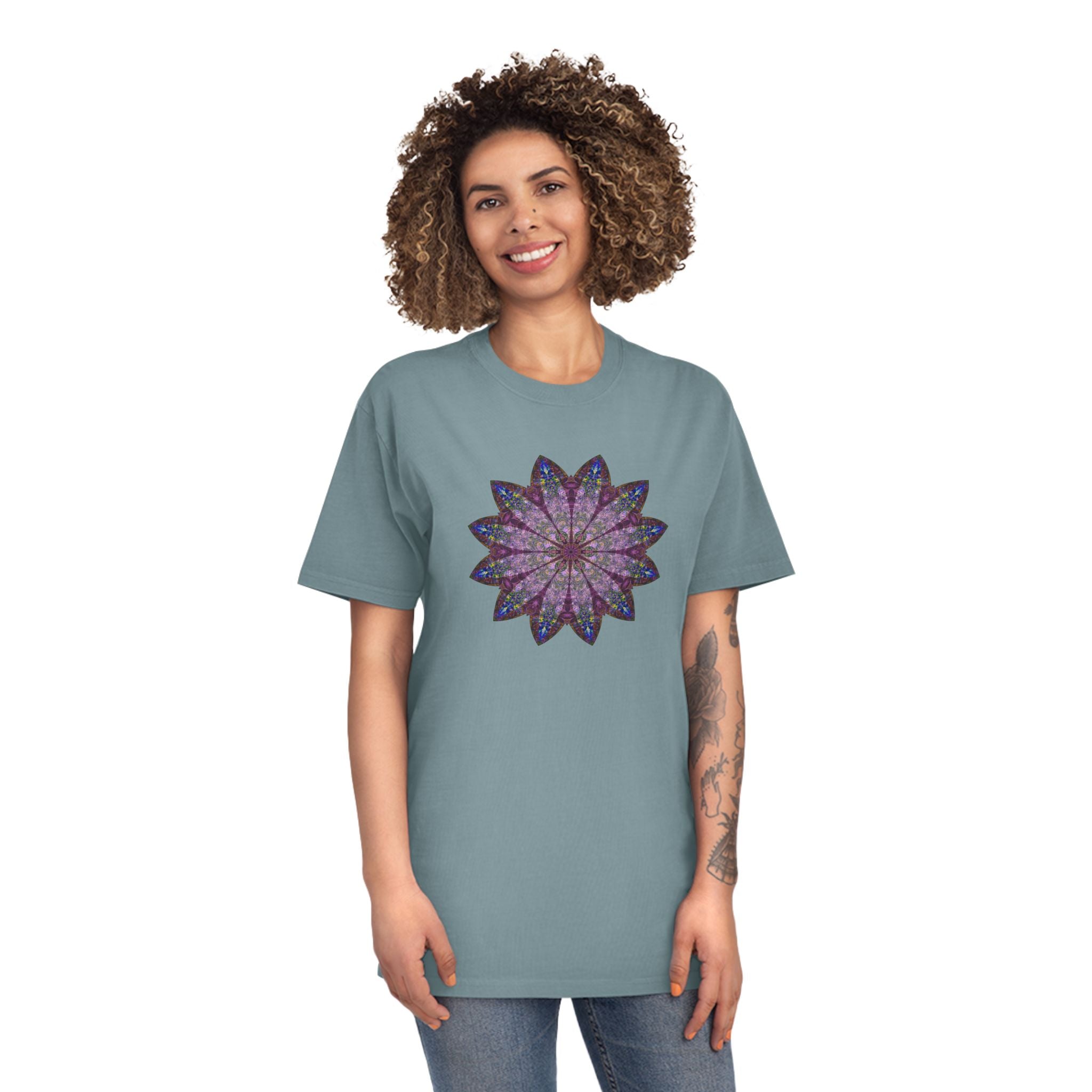Unisex Faded Shirt - Love Light Mandalas No.17