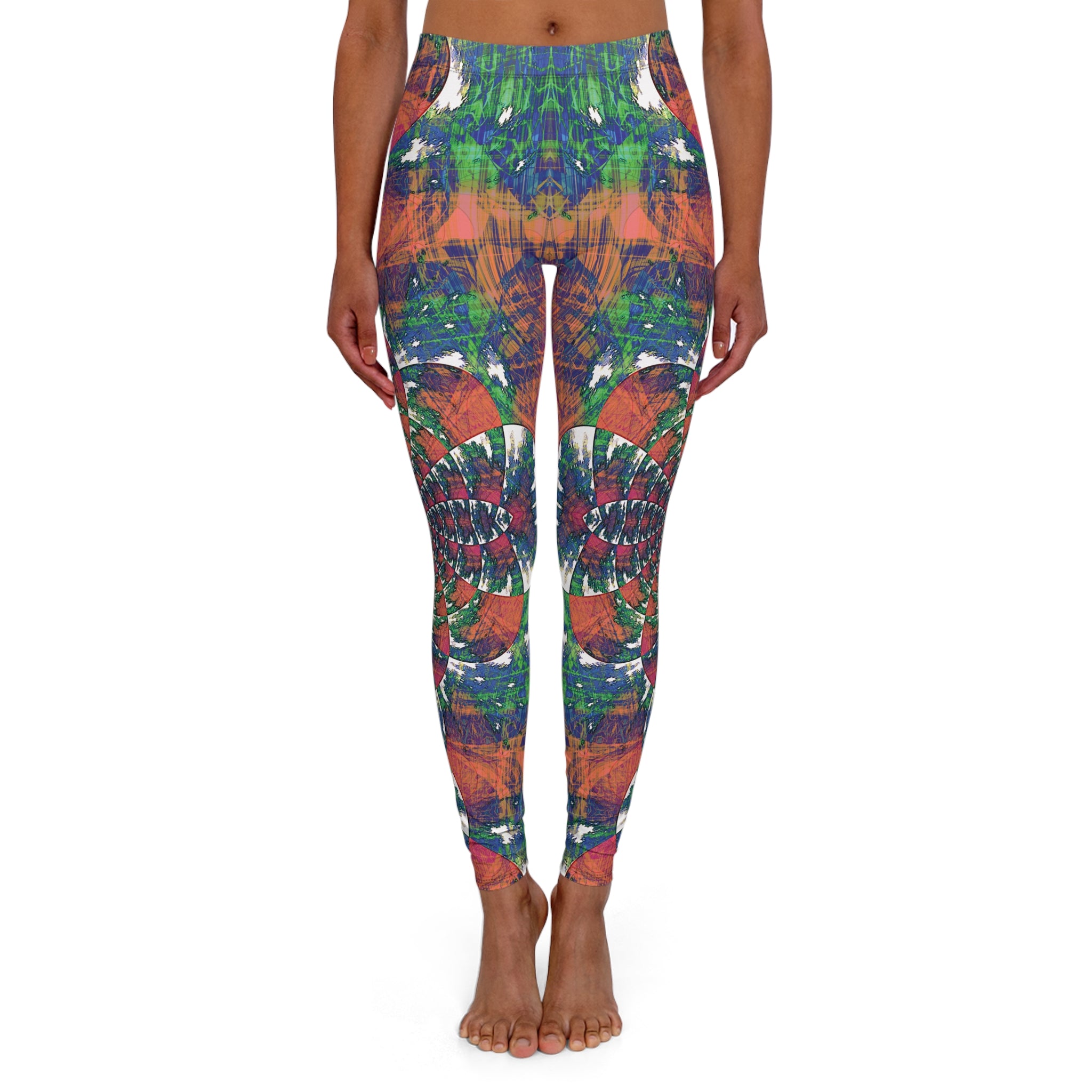 Spandex Leggings - Love Light Fractals No.2