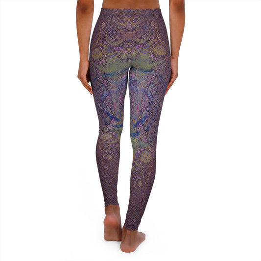 Spandex Leggings - Love Light Fractals No.12a