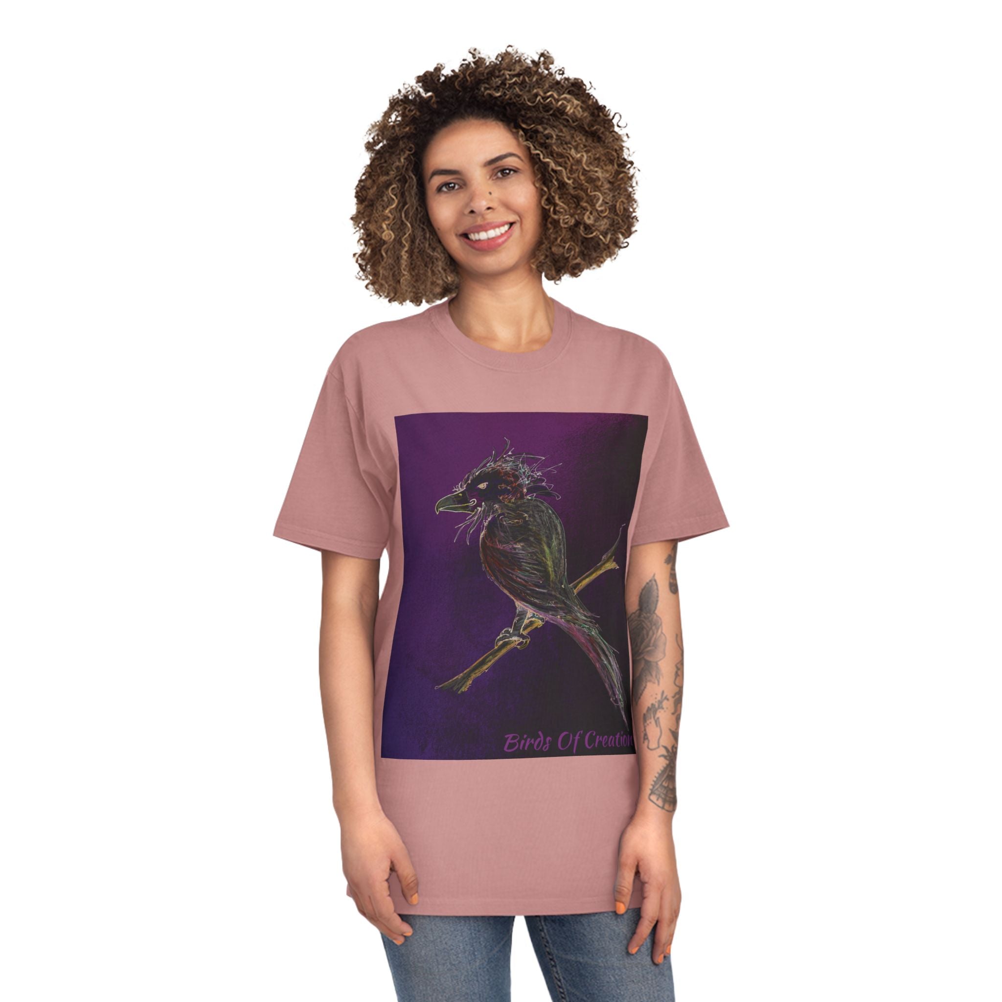 Unisex Faded Shirt - Birds Of Creation No.1