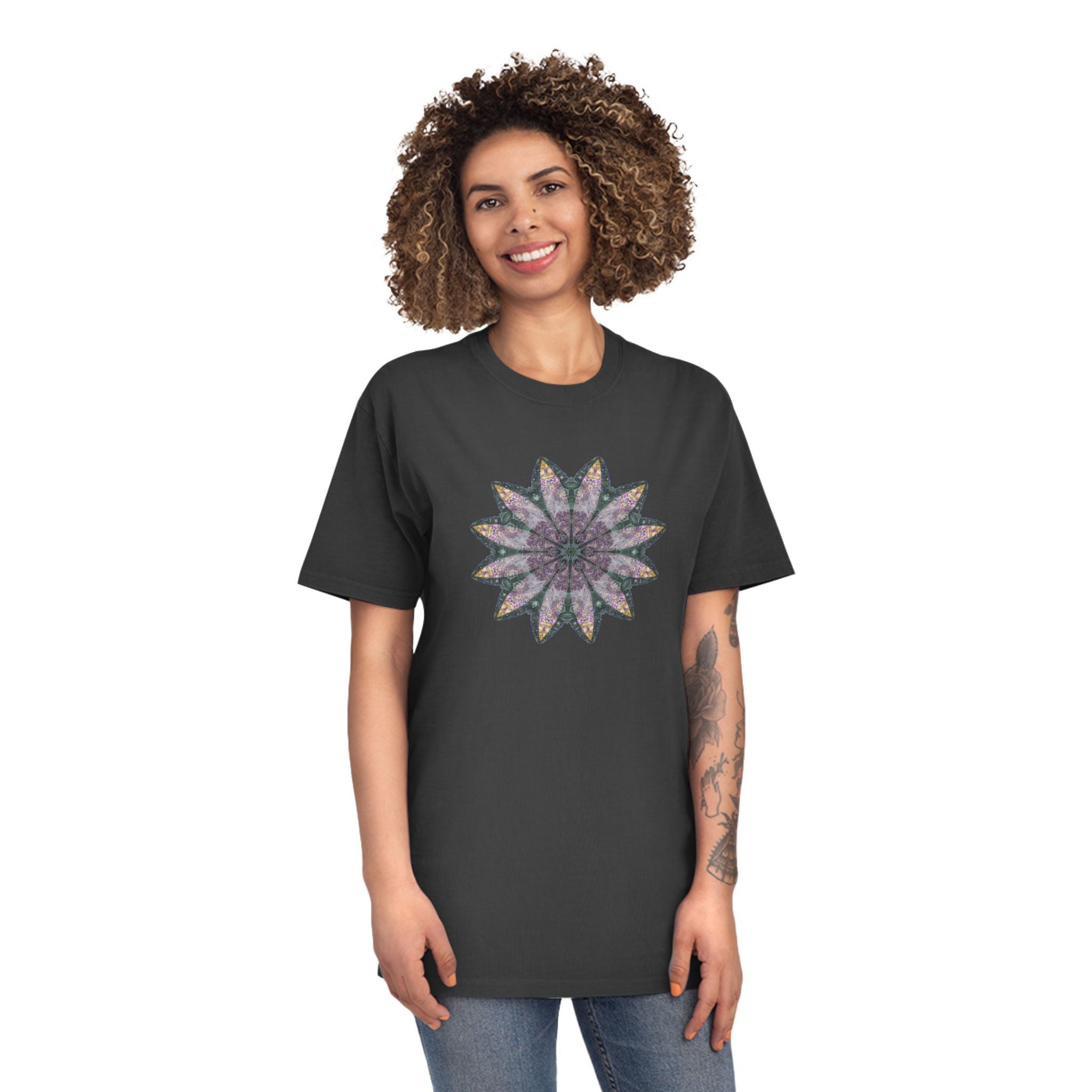Unisex Faded Shirt - Love Light Mandalas No.21