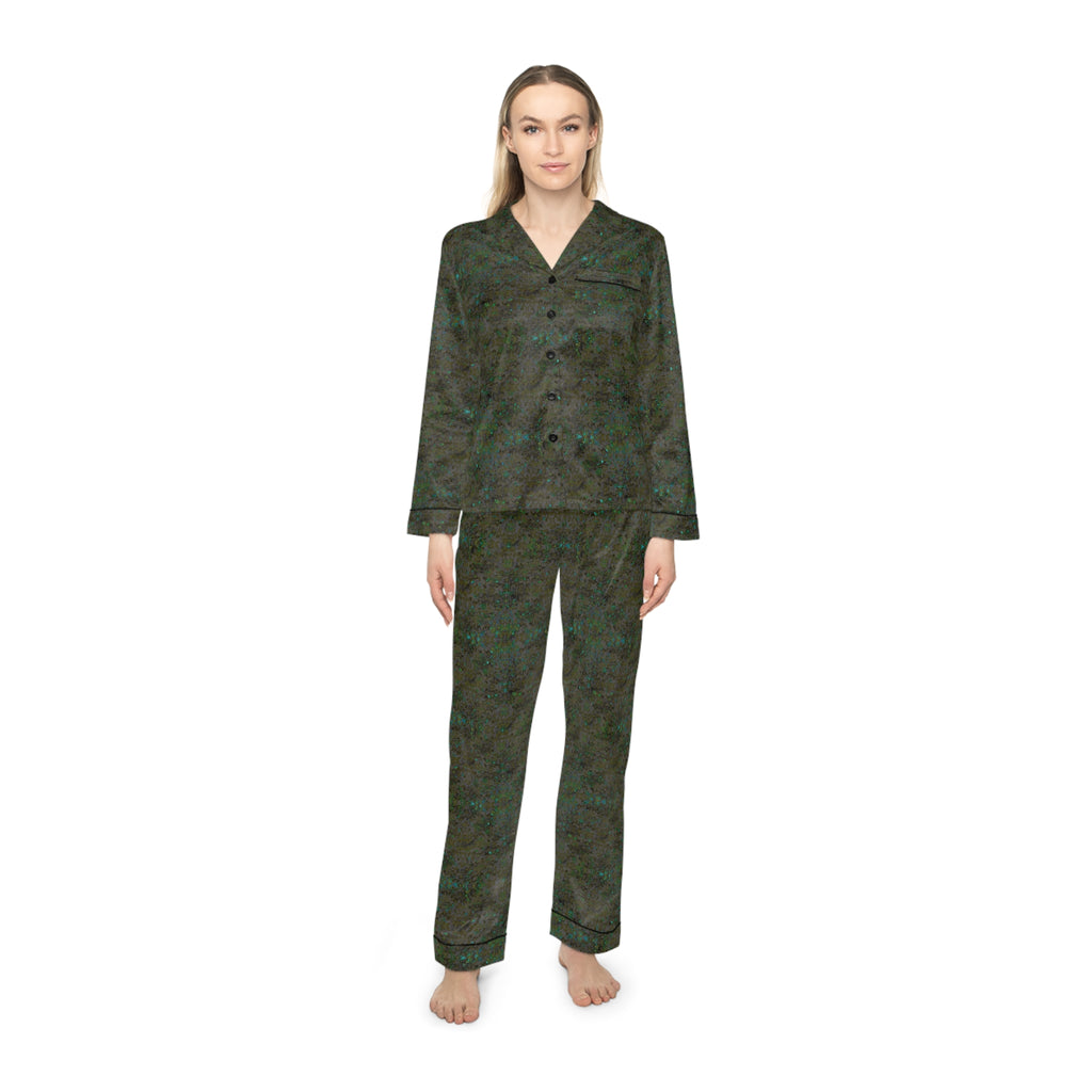 Women's Satin Pajamas - Hidden Weave No.9