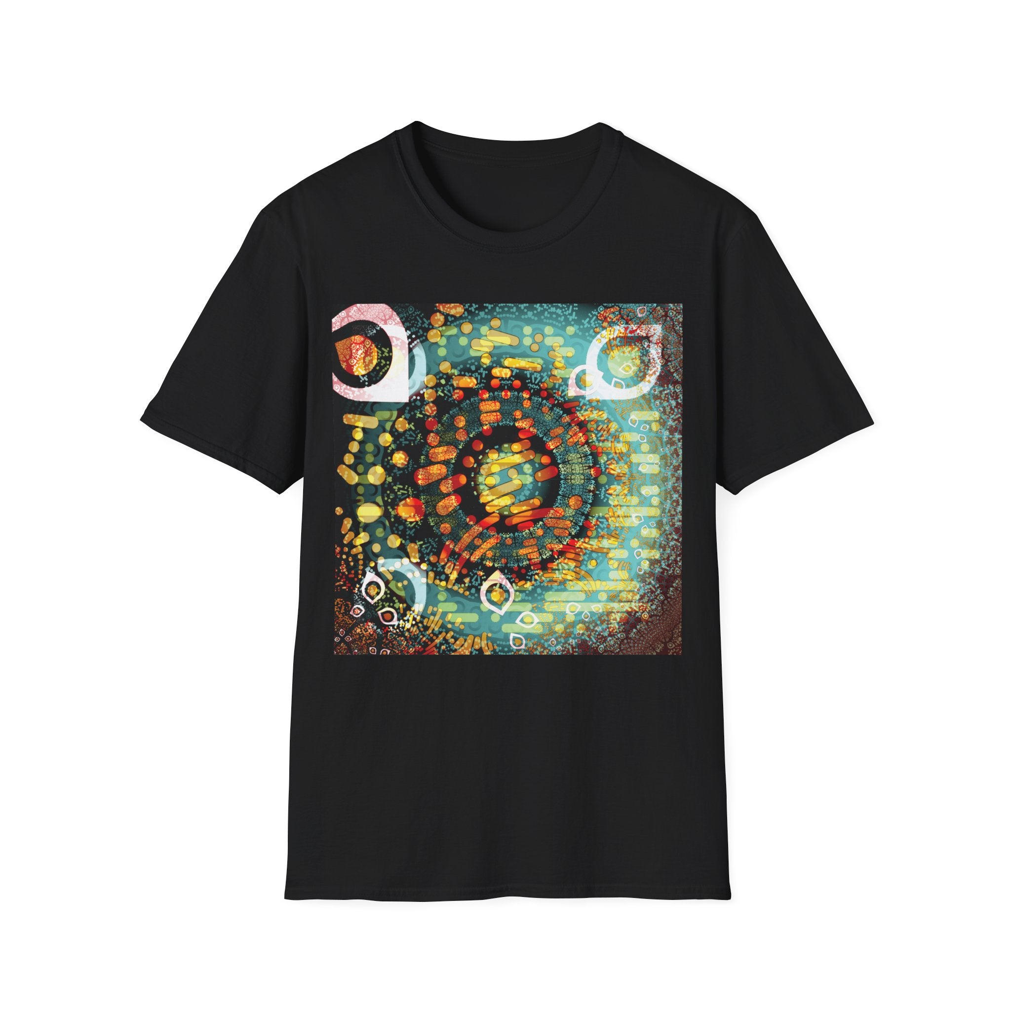Unisex Softstyle T-Shirt - Psychedelic QR No.1