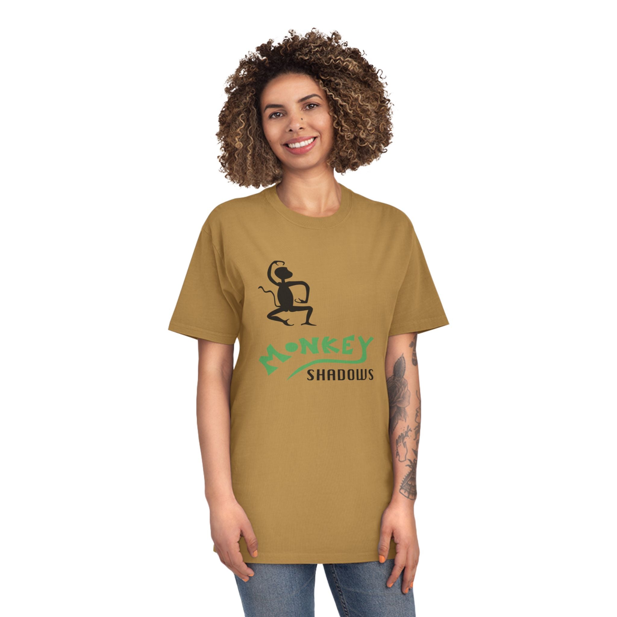 Unisex Faded Shirt - Monkey Shadows