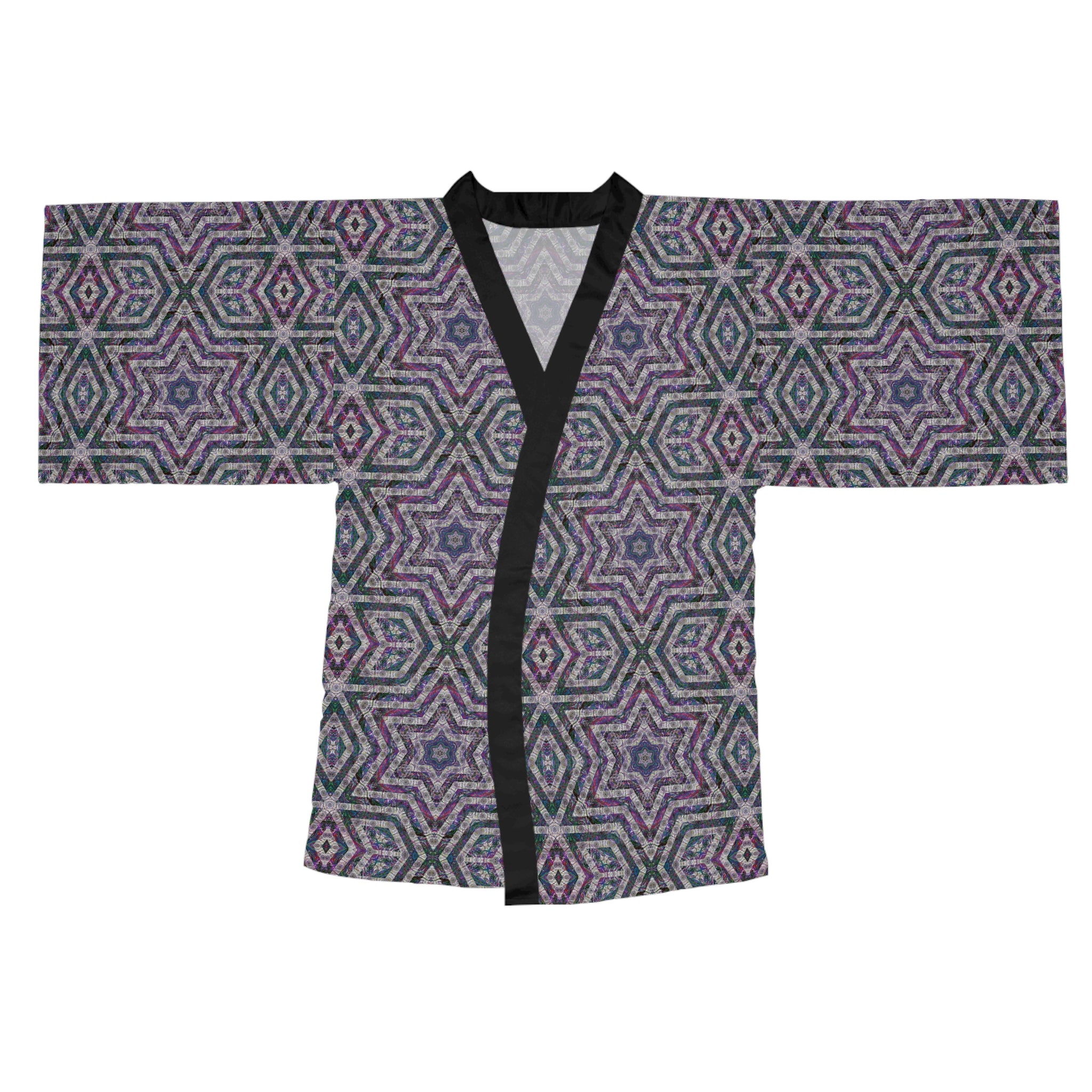 Long Sleeve Kimono Robe - P5 Kaleidoscopic No.26