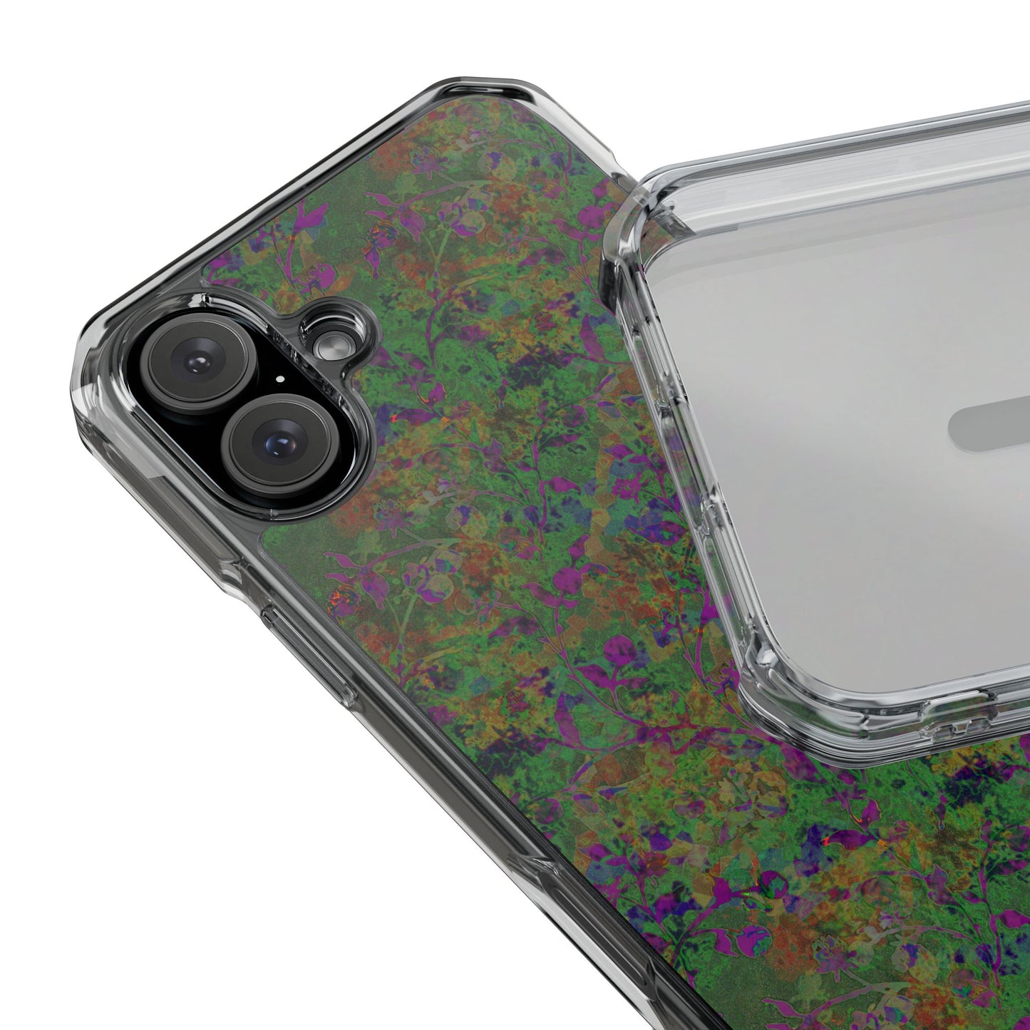 iPhone 16 Magnetic Clear Impact Case - Hidden Weave Series V3 No.24