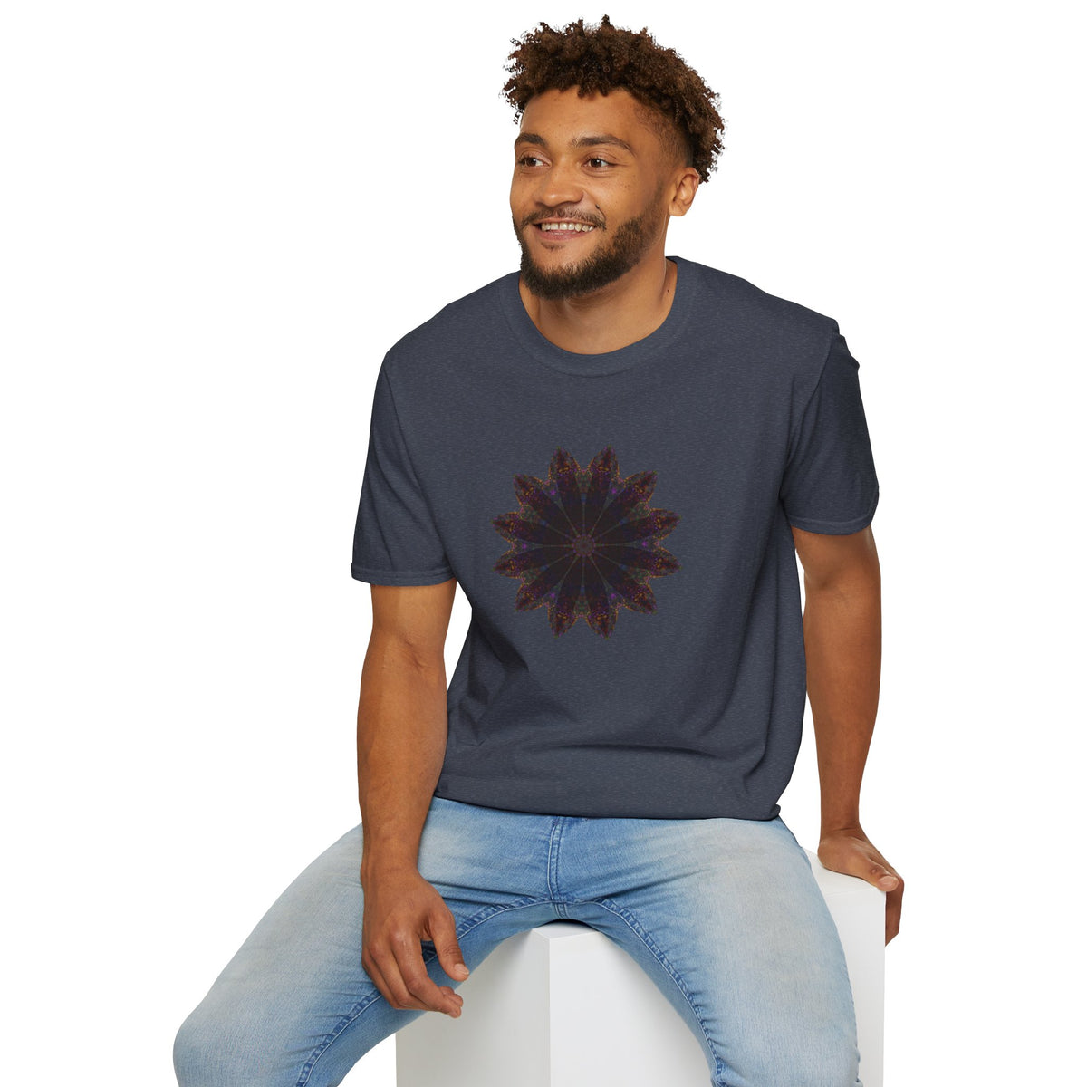 Unisex Softstyle T-Shirt - Love Light Mandalas No.10
