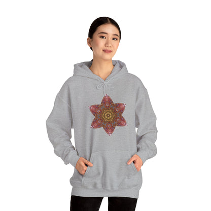Unisex Heavy Blend™ Hooded Sweatshirt - Starflower Mandalas No.3