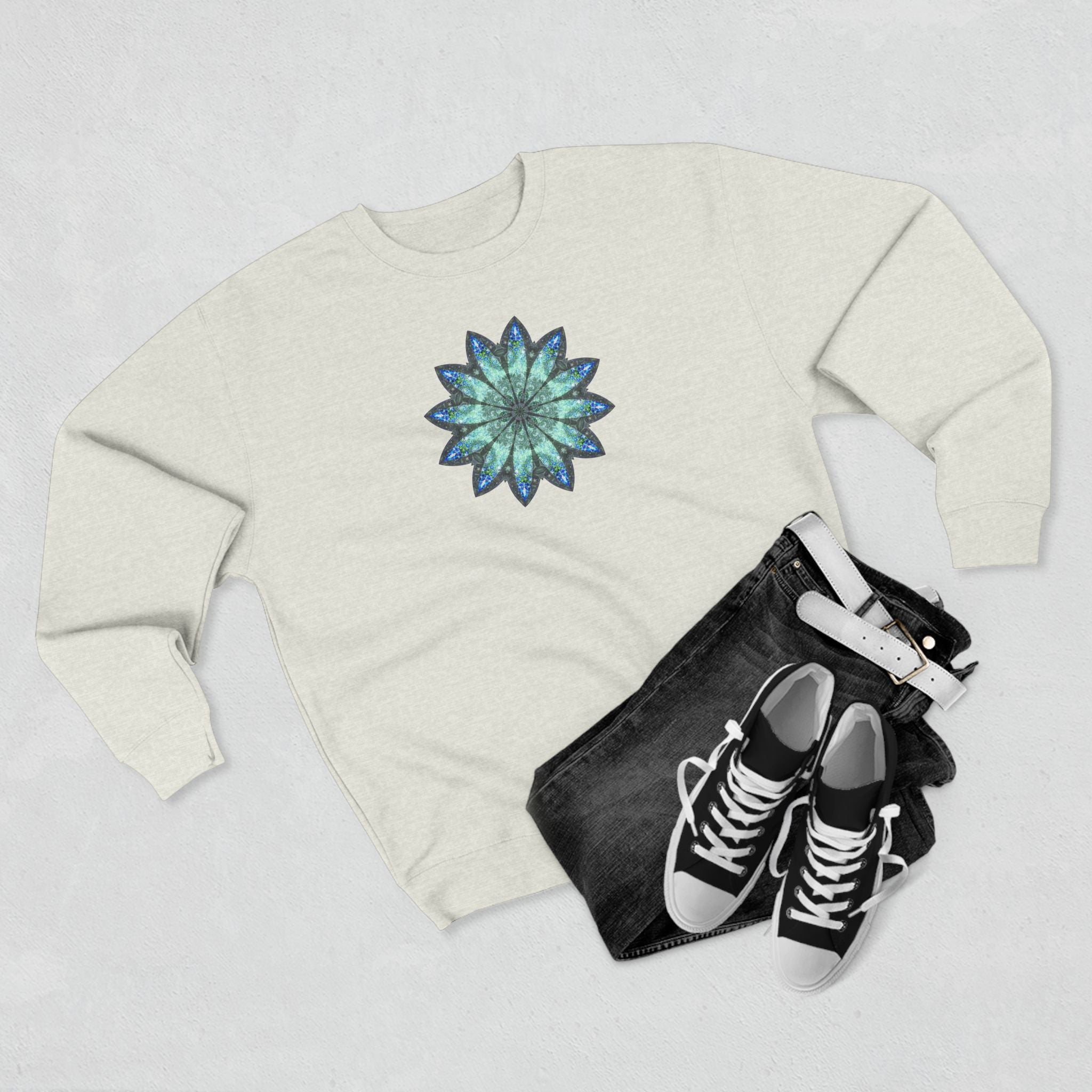 Unisex Crewneck Sweatshirt - Love Light Mandalas No.20