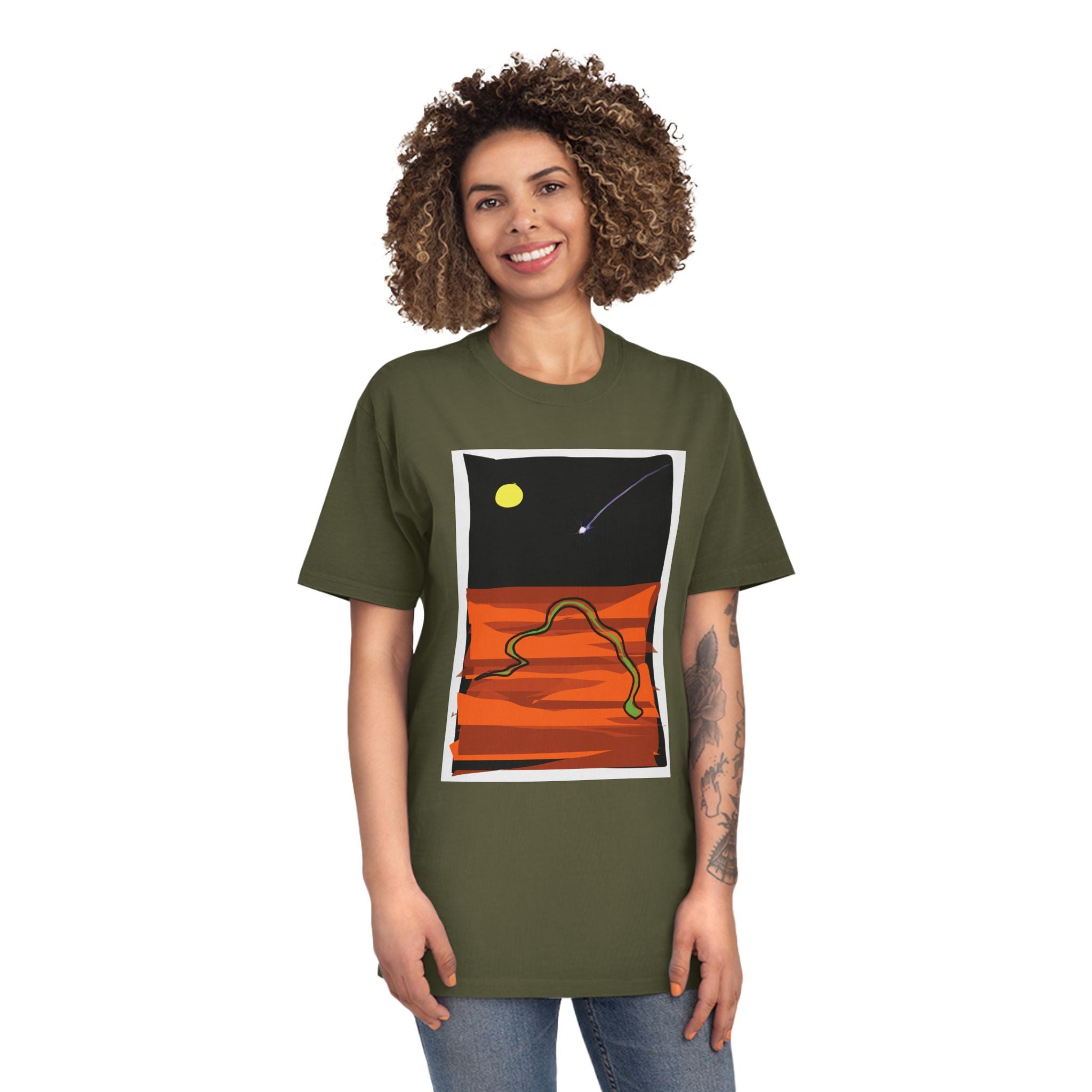 Unisex Faded Shirt -The Traveller Series (Shooting Star)