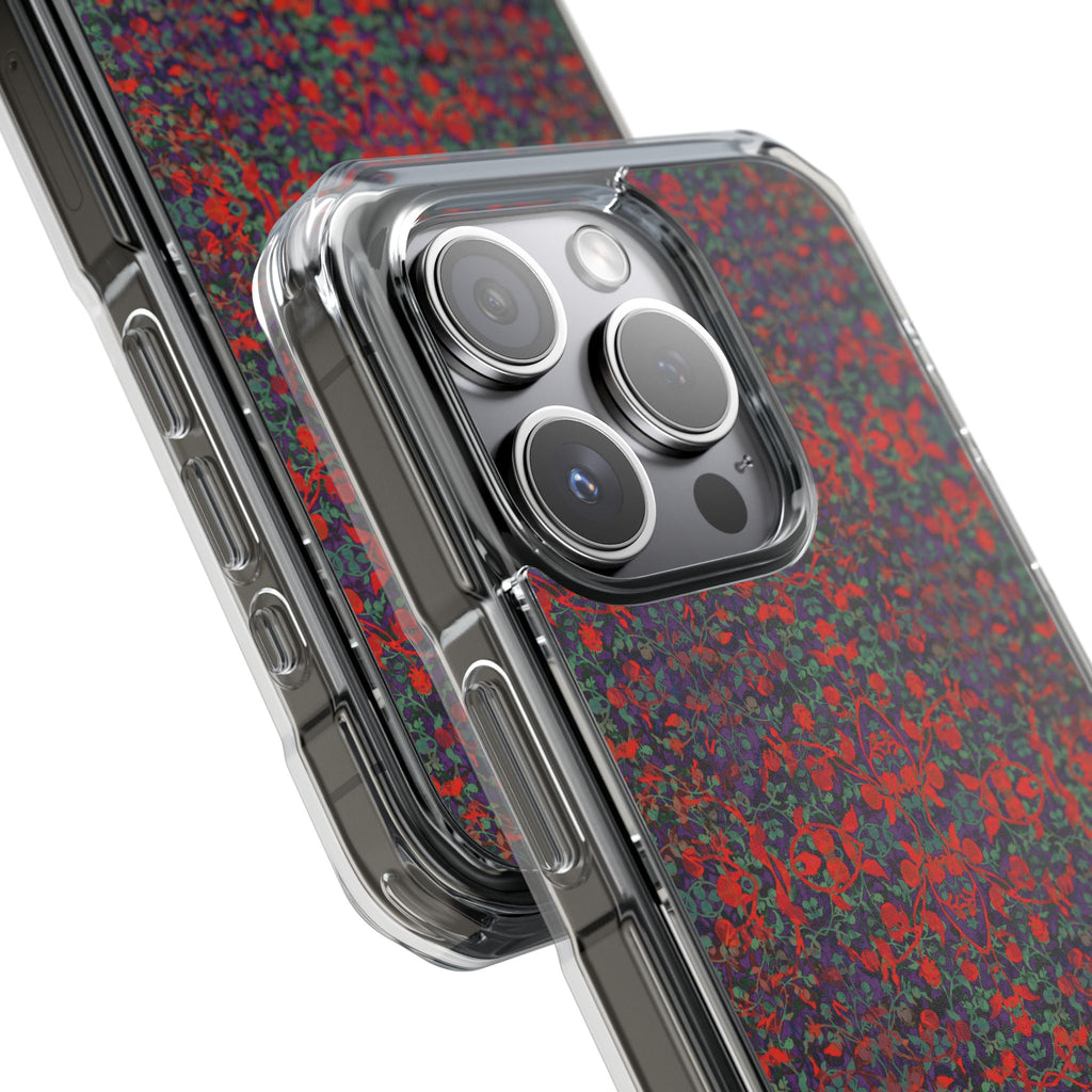 iPhone 15 Magnetic Clear Impact Case - Hidden Weave Series No.25