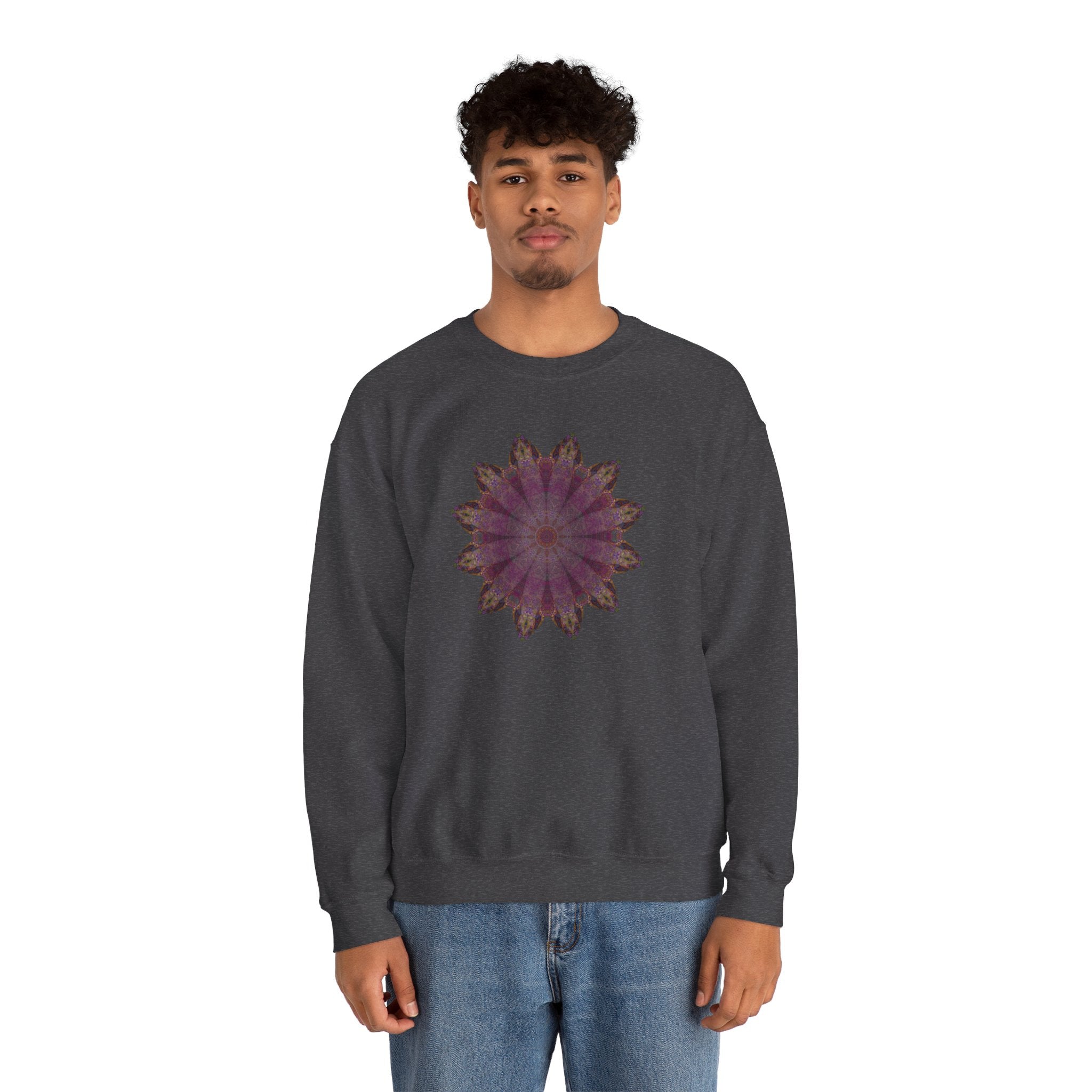 Unisex Heavy Blend™ Crewneck Sweatshirt - Love Light Mandalas No.6
