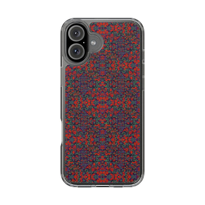 iPhone 16 Clear Case – Hidden Weave Series No.25