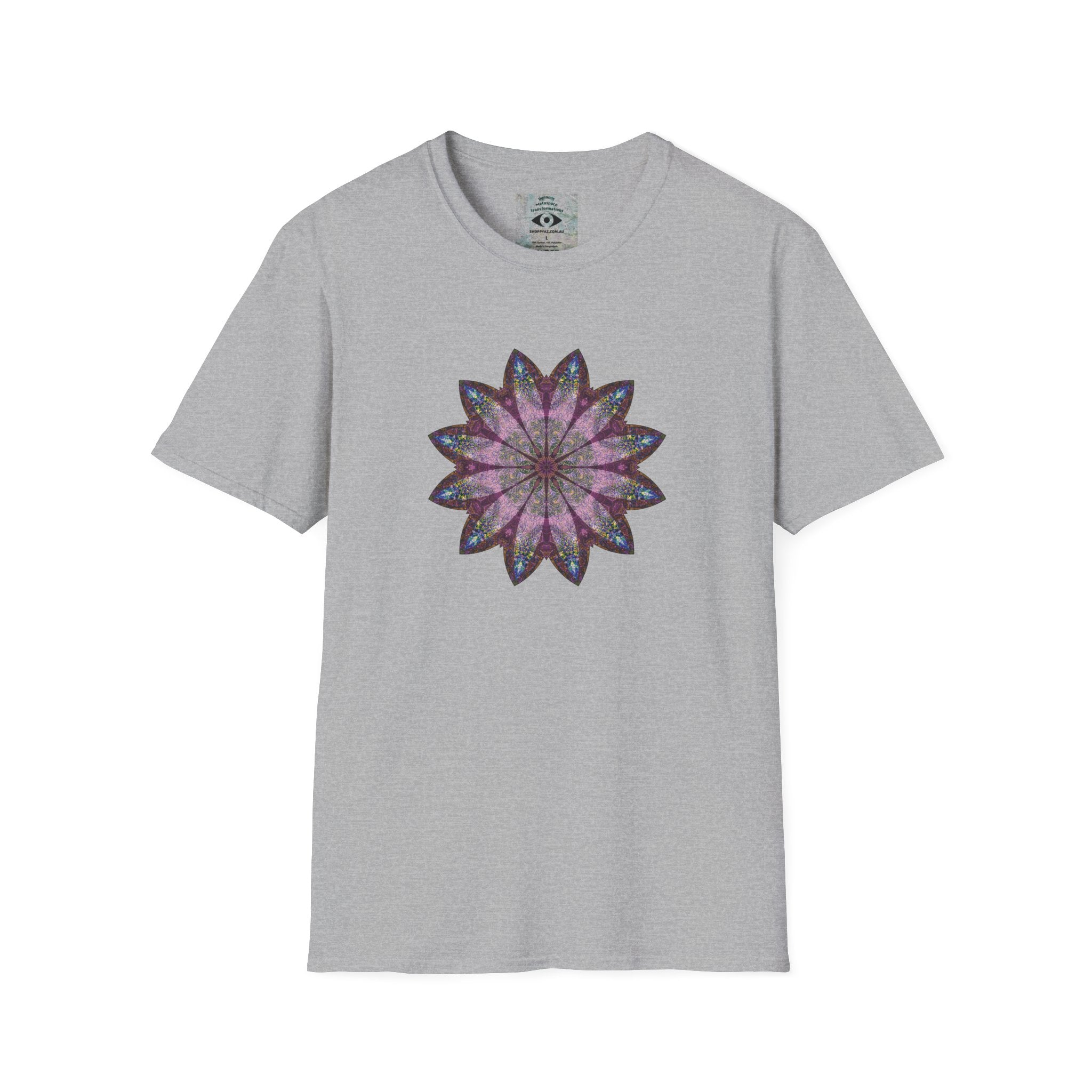 Unisex Softstyle T-Shirt - Love Light Mandalas No.19