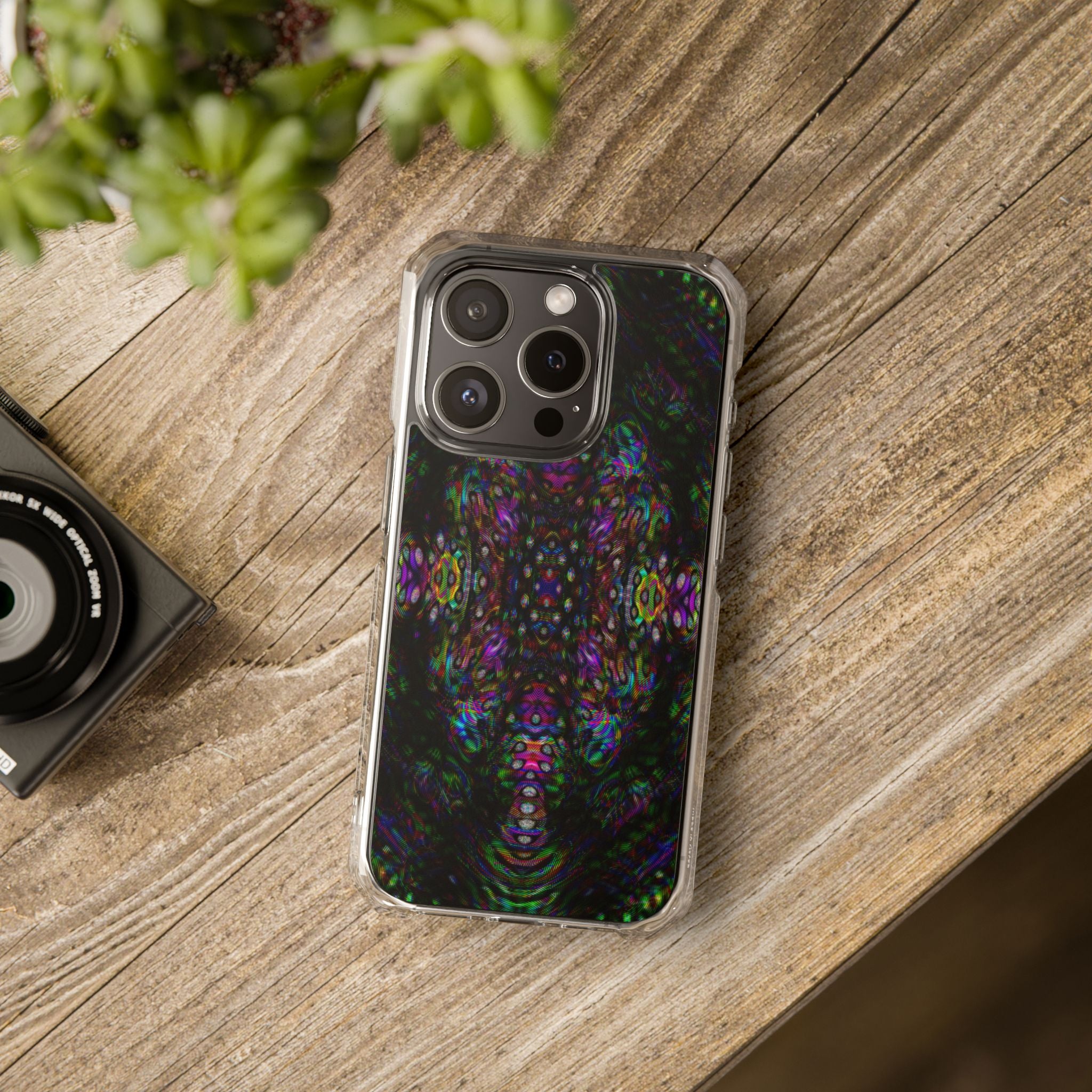 iPhone 15 Magnetic Clear Impact Case - DMT Scribe Tiles No.2