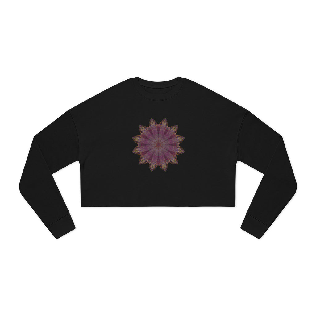 Women's Cropped Sweatshirt - Love Light Mandalas No.6