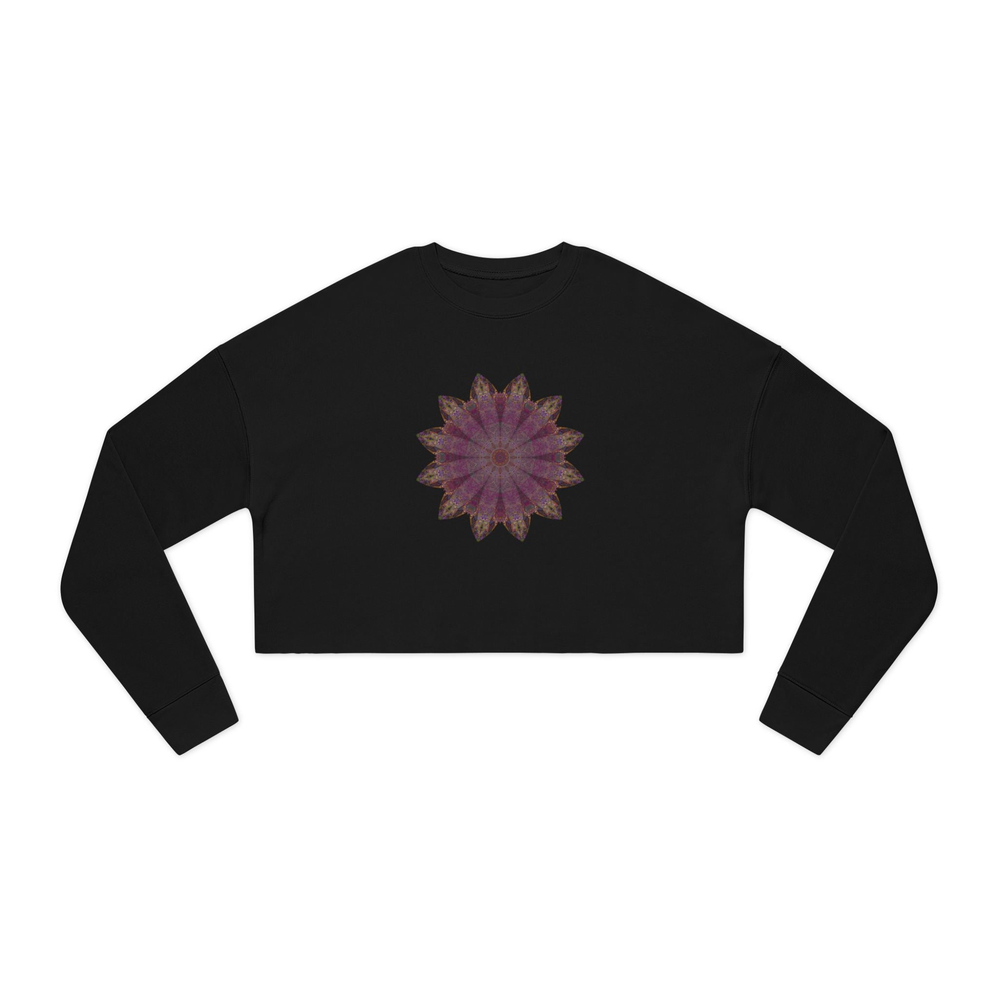 Women's Cropped Sweatshirt - Love Light Mandalas No.6