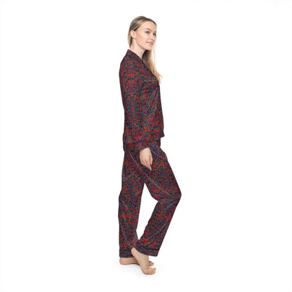 Women's Satin Pajamas - Hidden Weave No.25