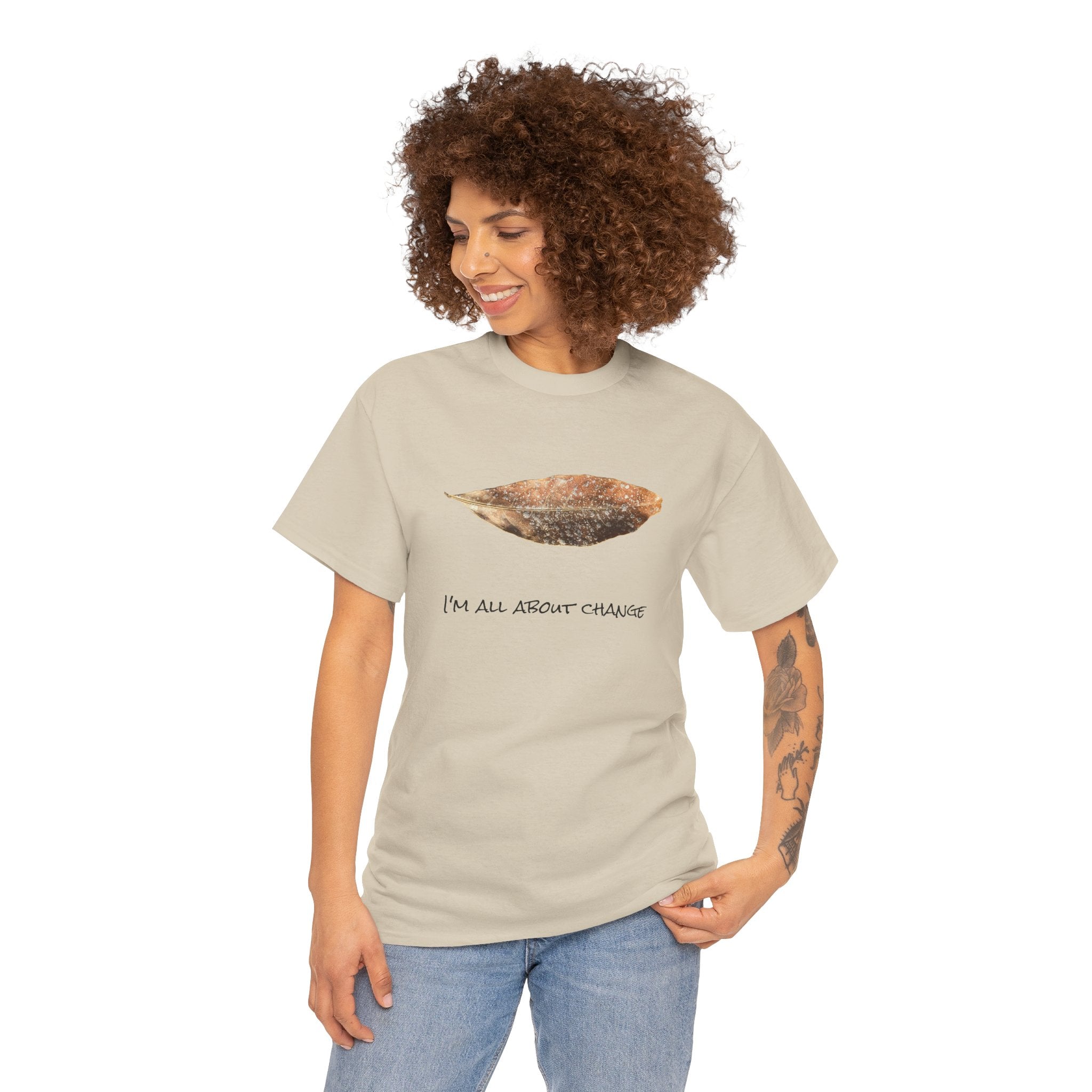 Unisex Heavy Cotton Tee - All About Change No.1