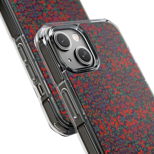 iPhone 14 Magnetic Clear Impact Case - Hidden Weave Series No.25