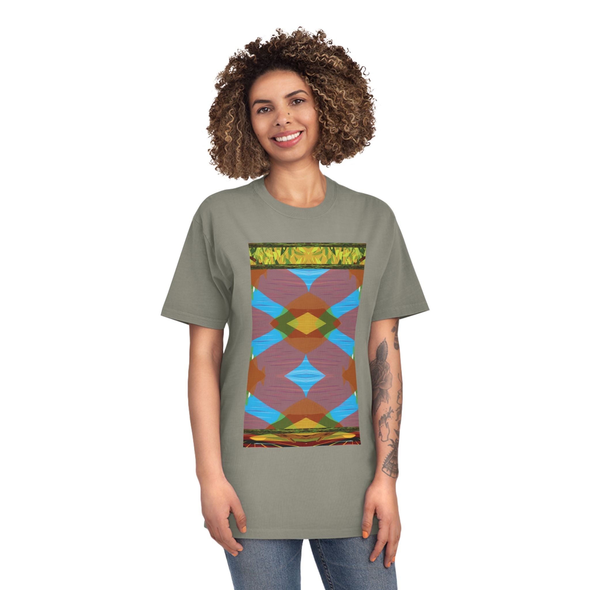 Unisex Faded Shirt -The Traveller Series (Autumn Abstract)