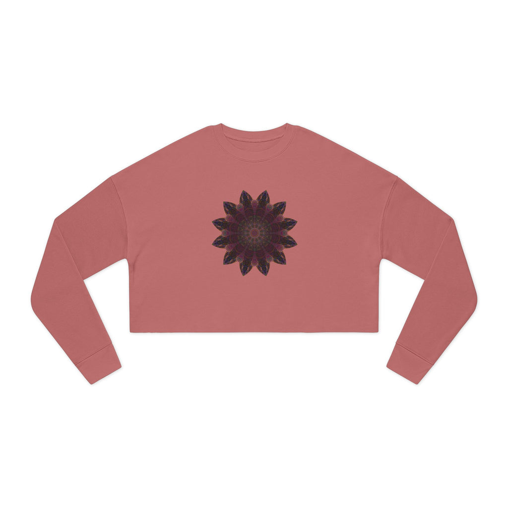 Women's Cropped Sweatshirt - Love Light Mandalas No.8