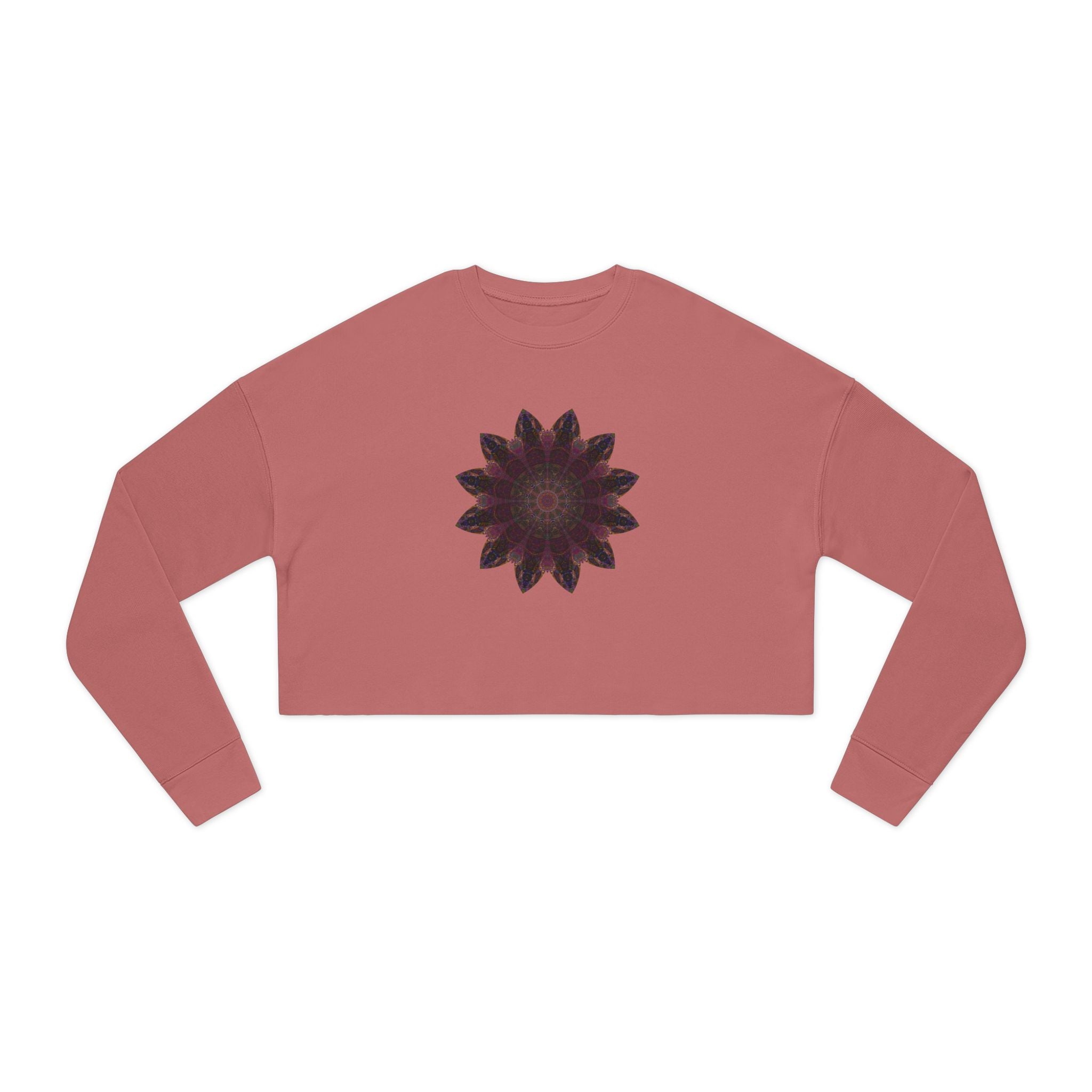 Women's Cropped Sweatshirt - Love Light Mandalas No.8