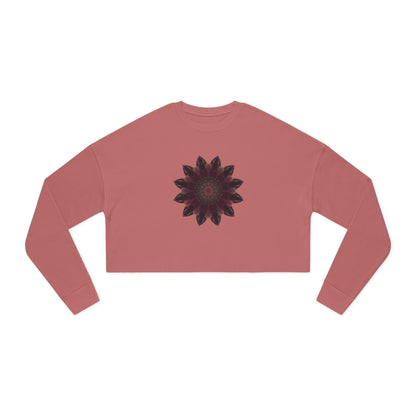 Women's Cropped Sweatshirt - Love Light Mandalas No.8