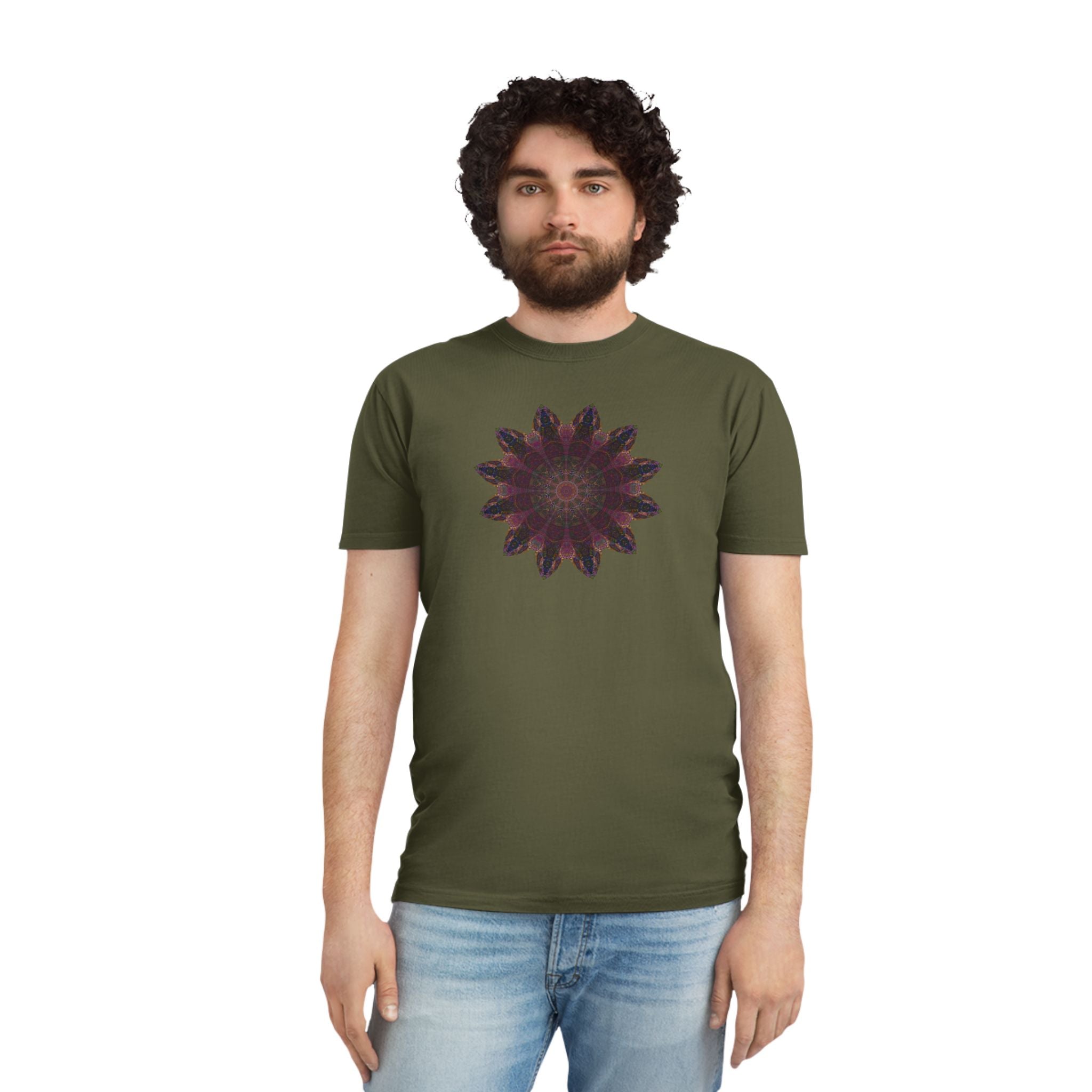 Unisex Faded Shirt - Love Light Mandalas No.8