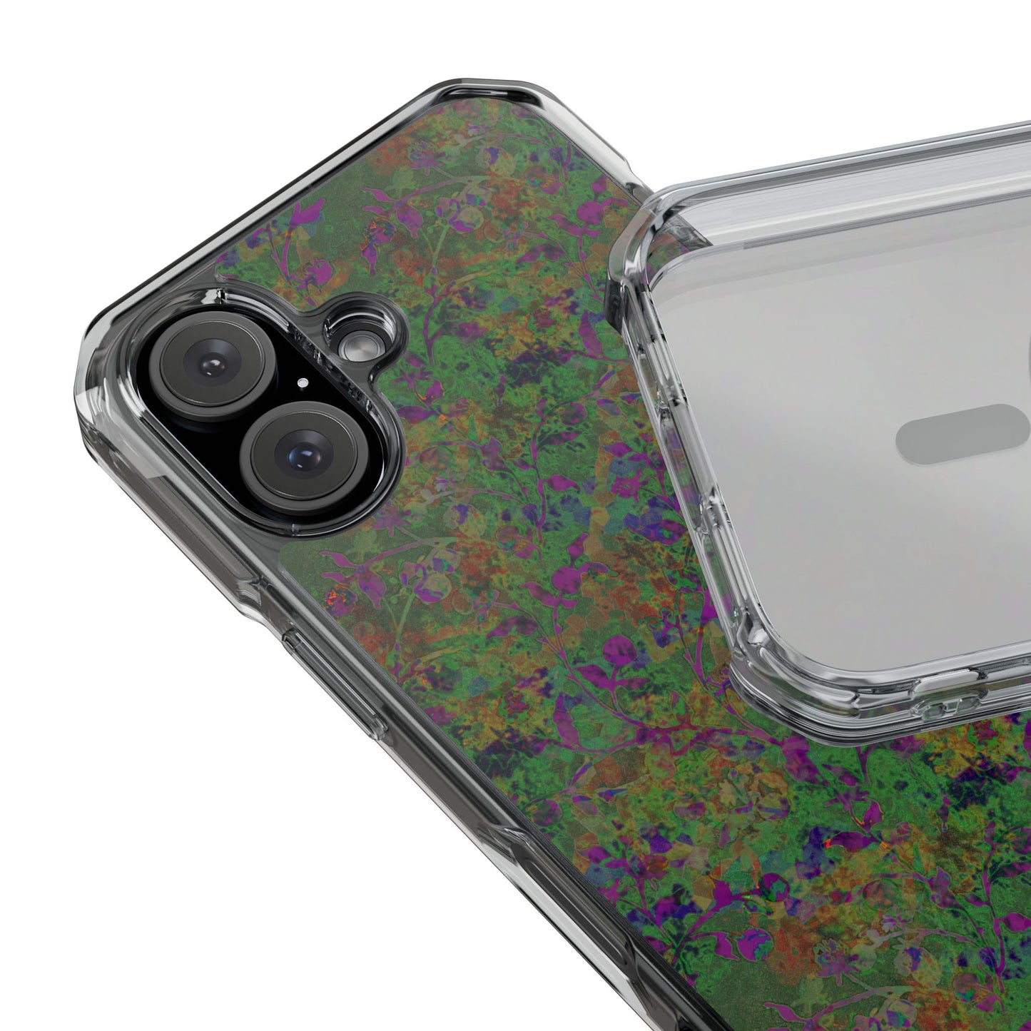 iPhone 16 Magnetic Clear Impact Case - Hidden Weave Series V3 No.24