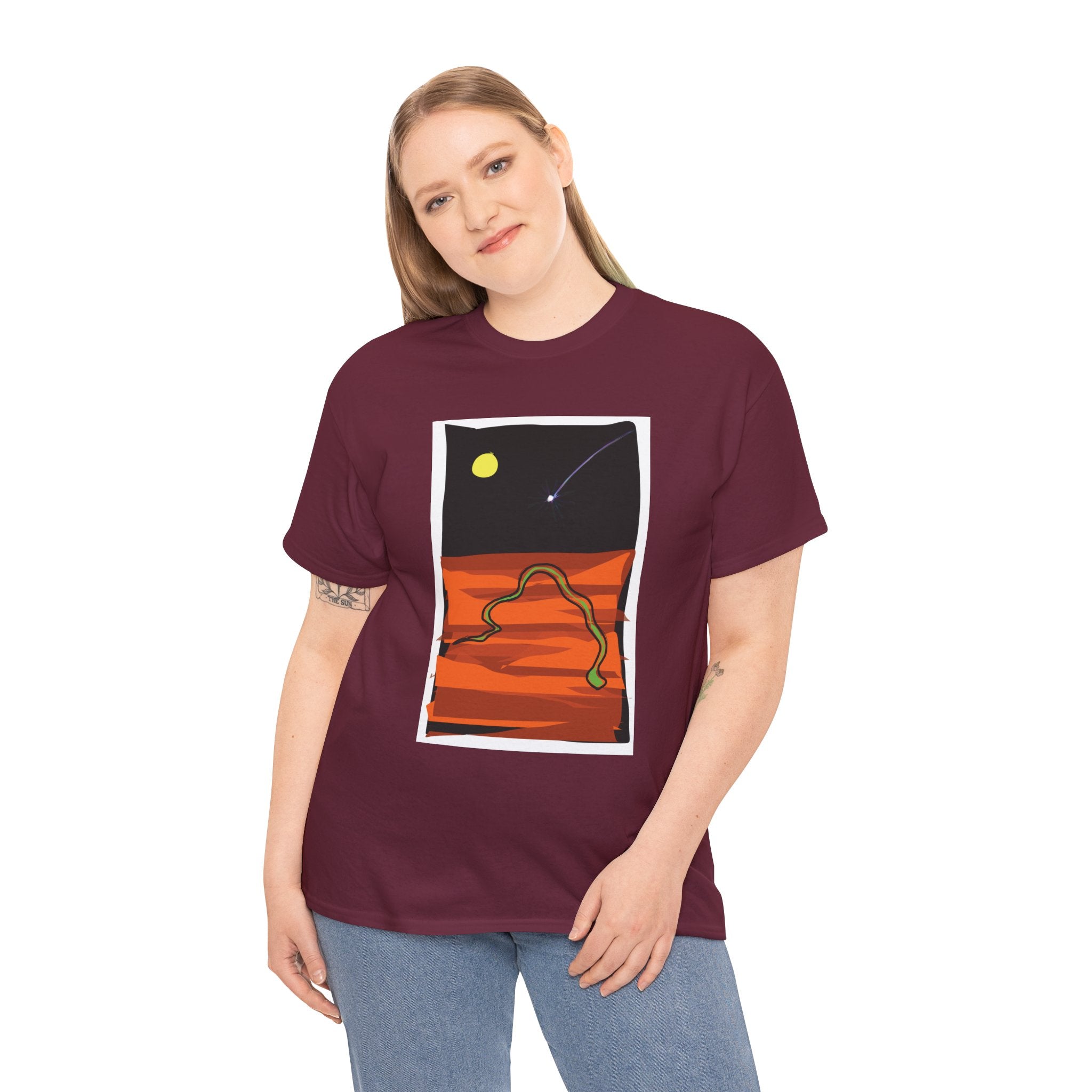 Unisex Heavy Cotton Tee - The Traveller Series (Shooting Star)