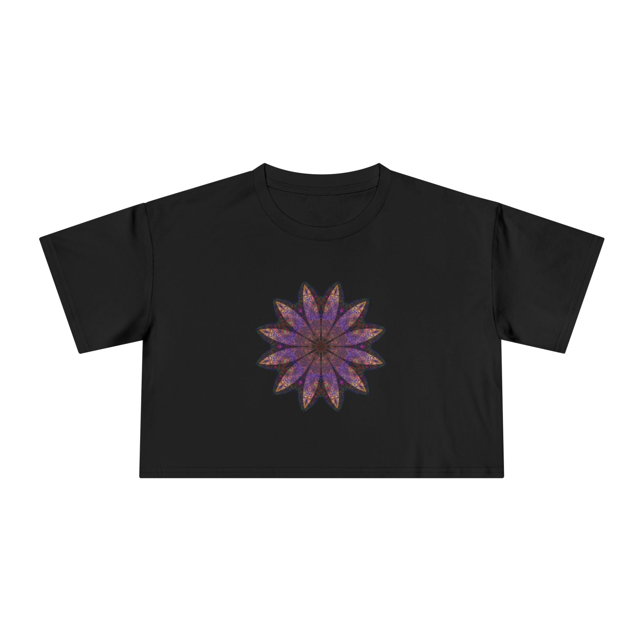 Women's Cropped Tee - Love Light Mandalas No.23