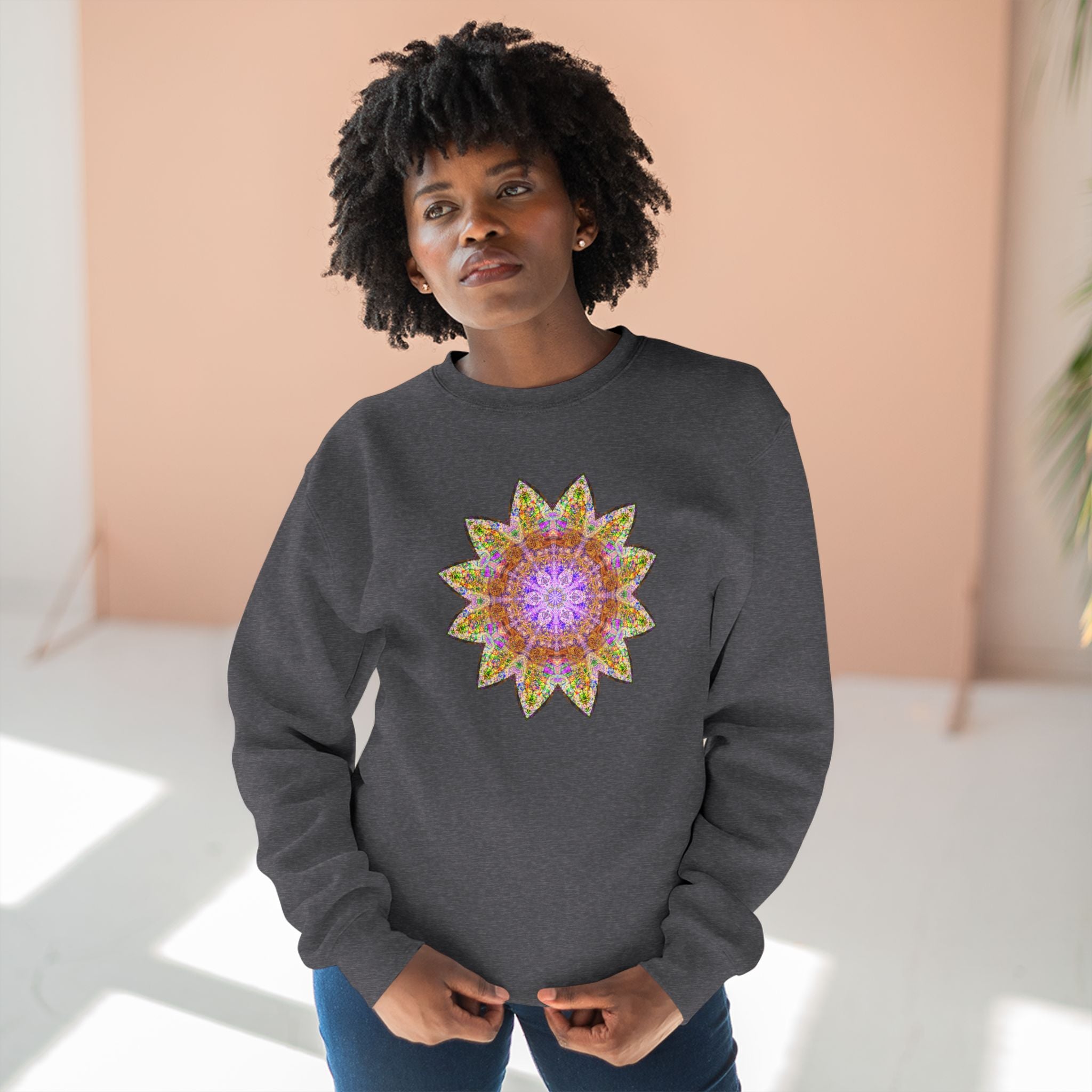 Unisex Crewneck Sweatshirt - Love Light Mandalas No.14