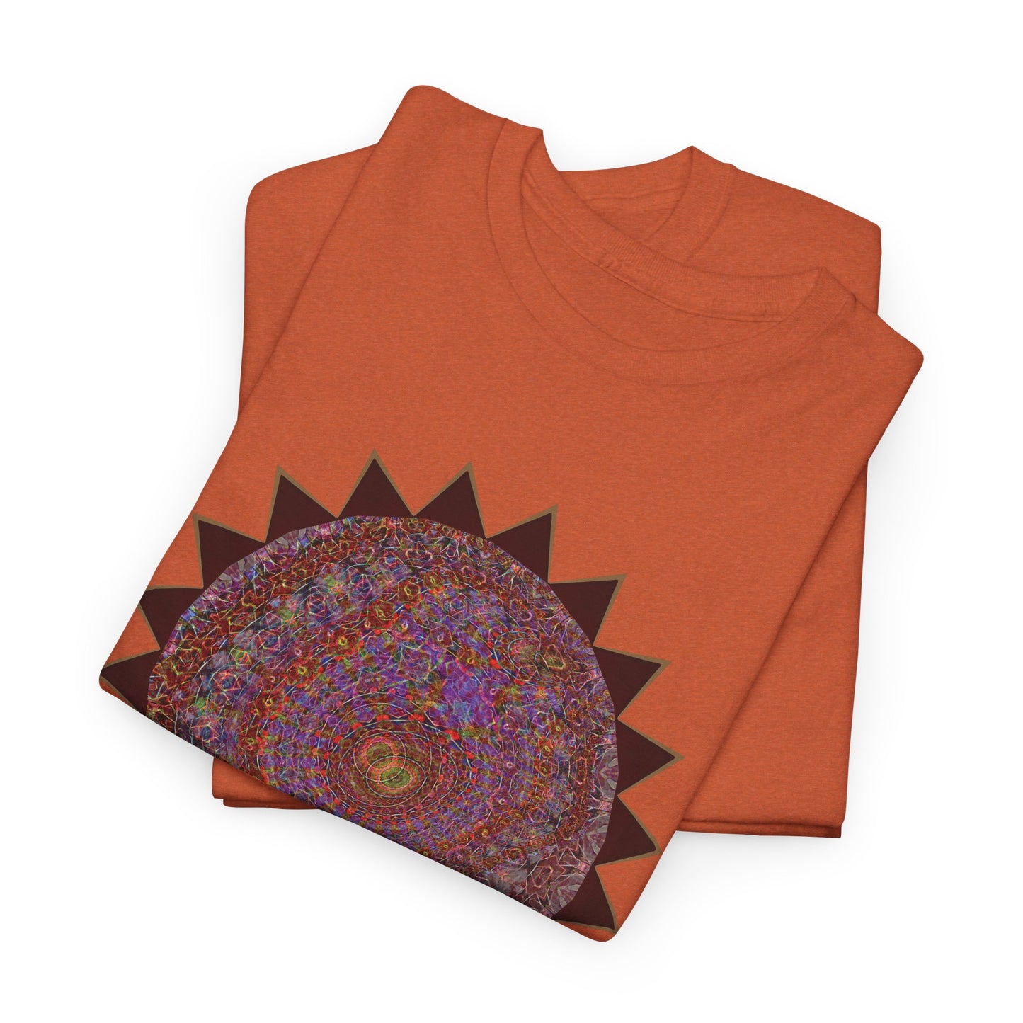 Unisex Heavy Cotton Tee - Mycelium Mandalas No.M18K4