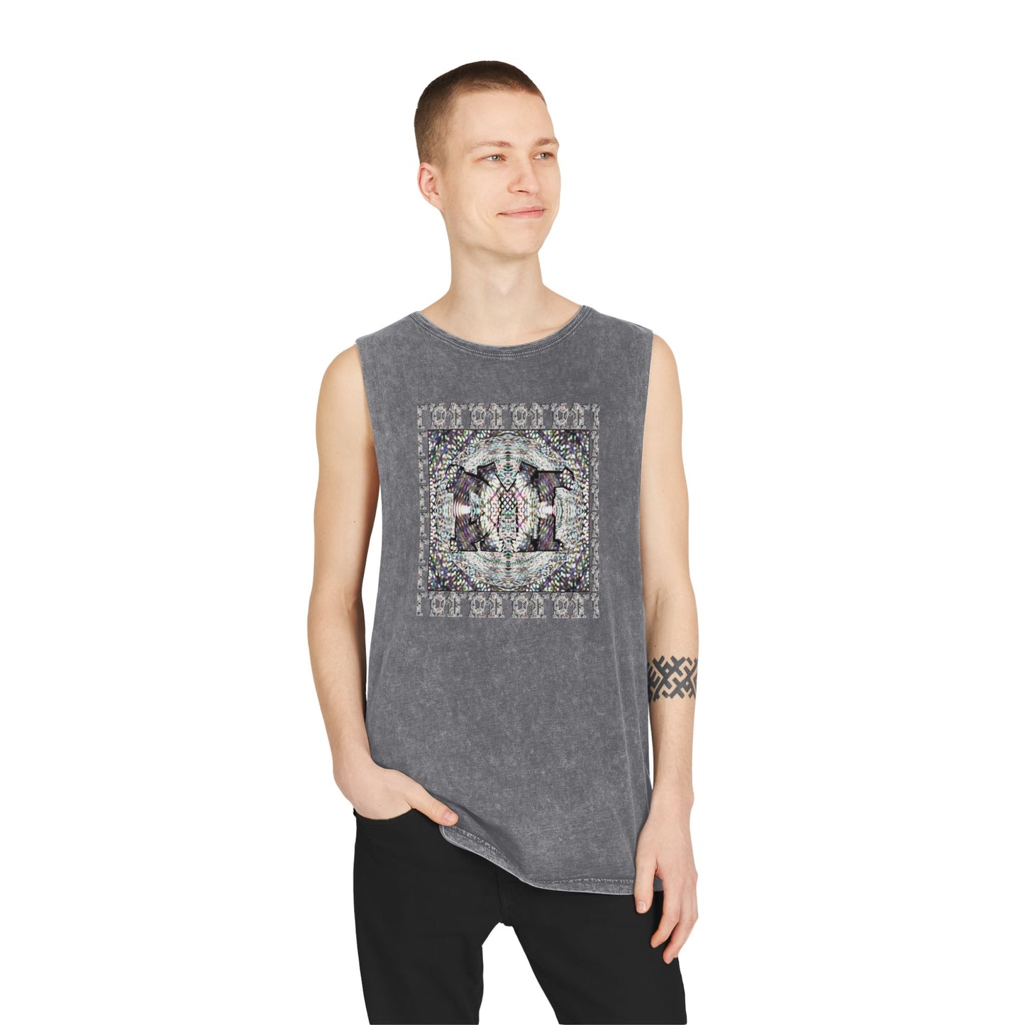 Unisex Stonewash Tank Top - DMT Scribe No.8