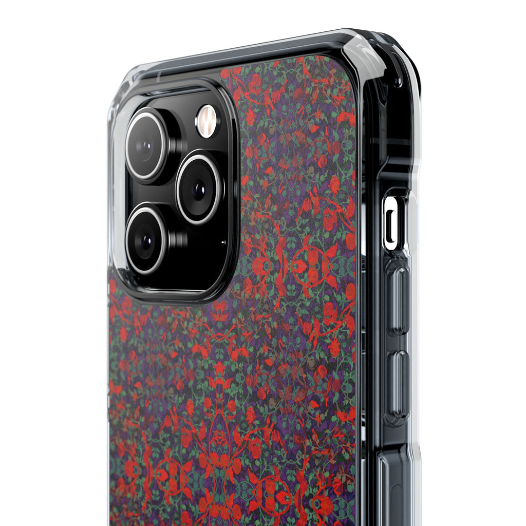 iPhone 14 Magnetic Clear Impact Case - Hidden Weave Series No.25