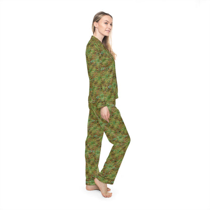 Women's Satin Pajamas - Hidden Weave No.6
