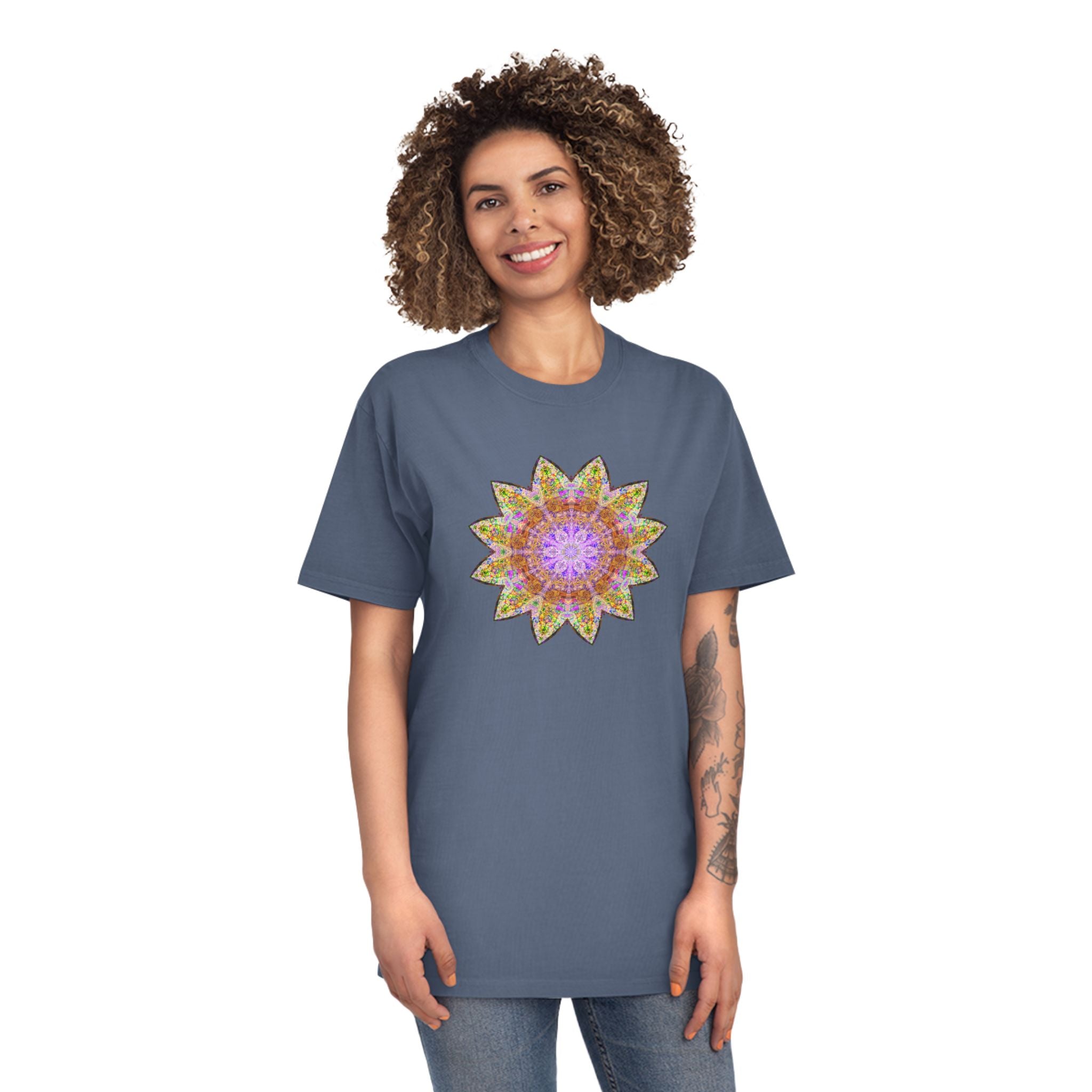 Unisex Faded Shirt - Love Light Mandalas No.14