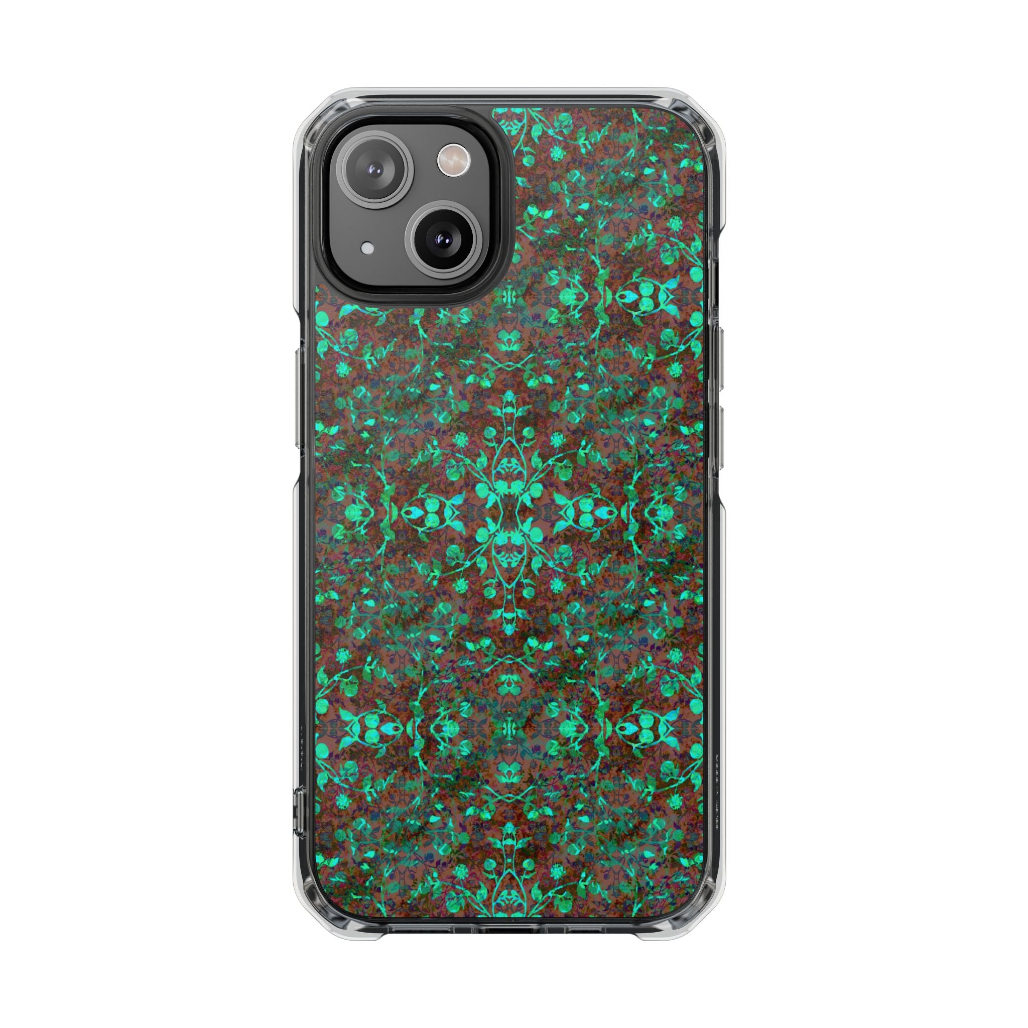 iPhone 14 Magnetic Clear Impact Case - Hidden Weave Series No.29
