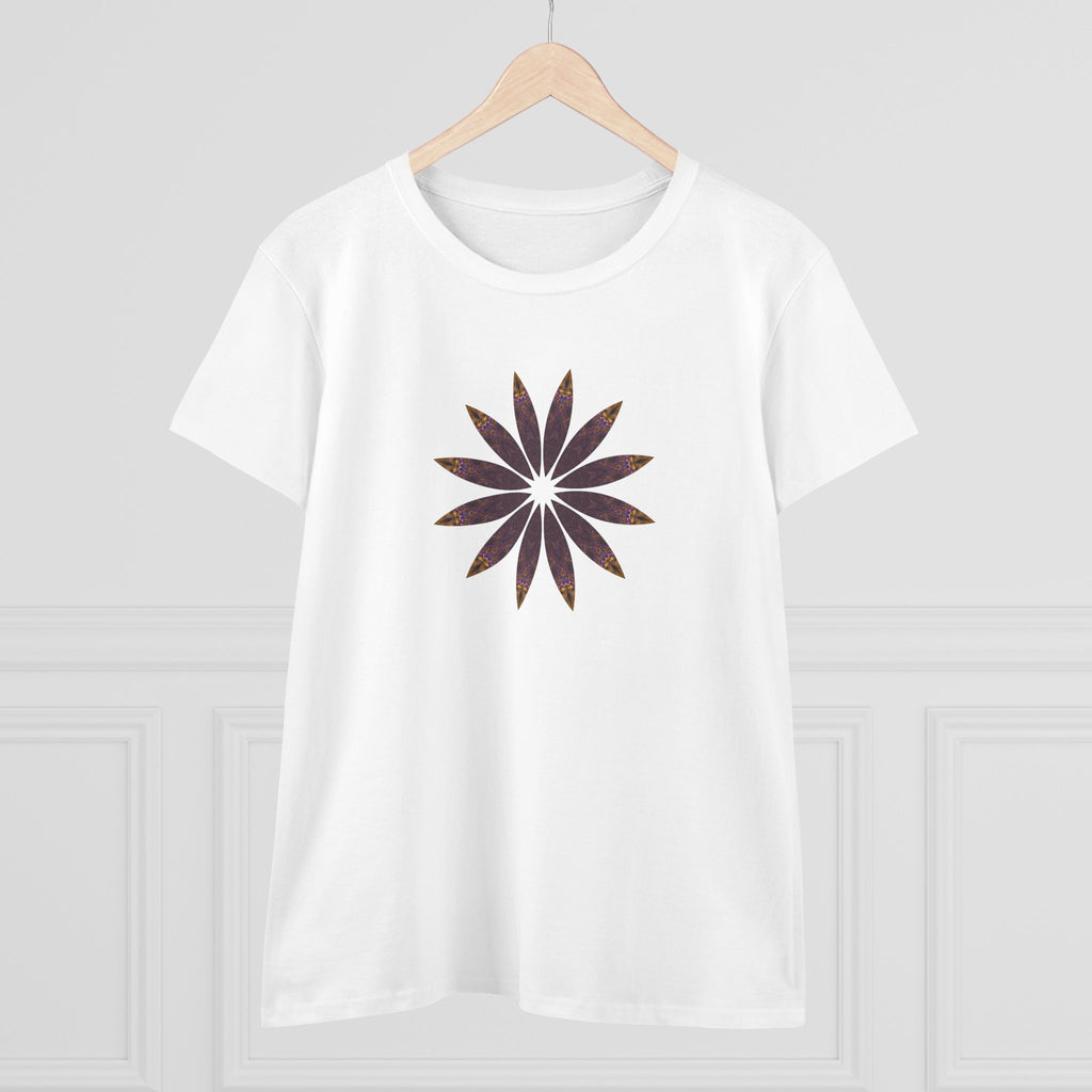 Women's Midweight Cotton Tee - Love Light Mandalas No.2