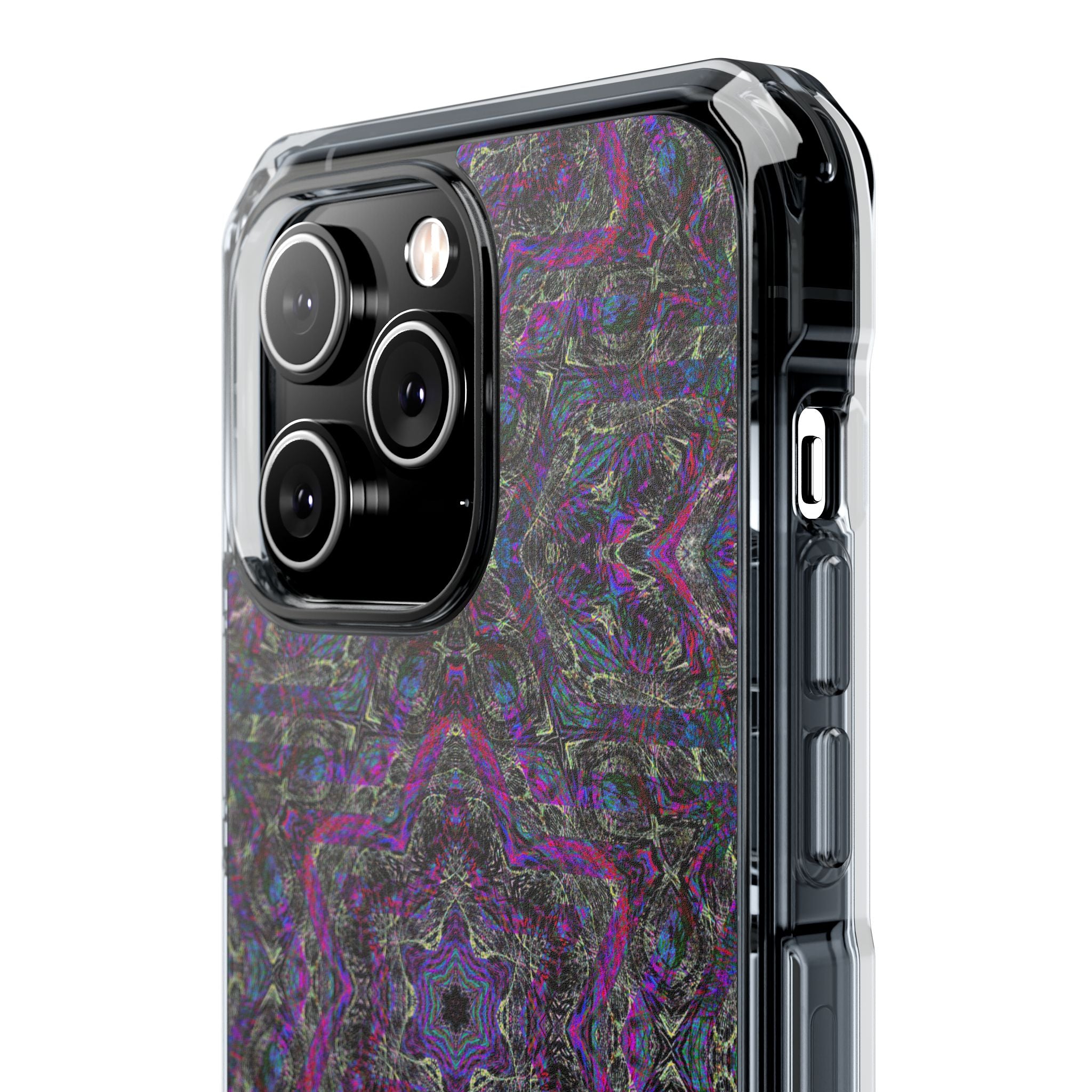 iPhone 14 Magnetic Clear Impact Case - P5 Kaleidoscopic No.33