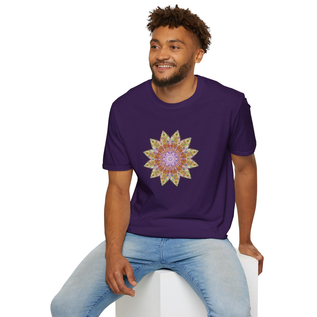 Unisex Softstyle T-Shirt - Love Light Mandalas No.14
