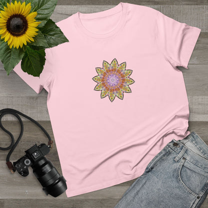 Women’s Maple Tee - Love Light Mandalas No.14