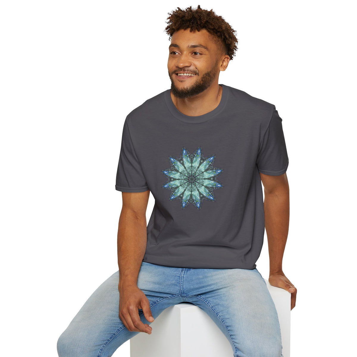 Unisex Softstyle T-Shirt - Love Light Mandalas No.20