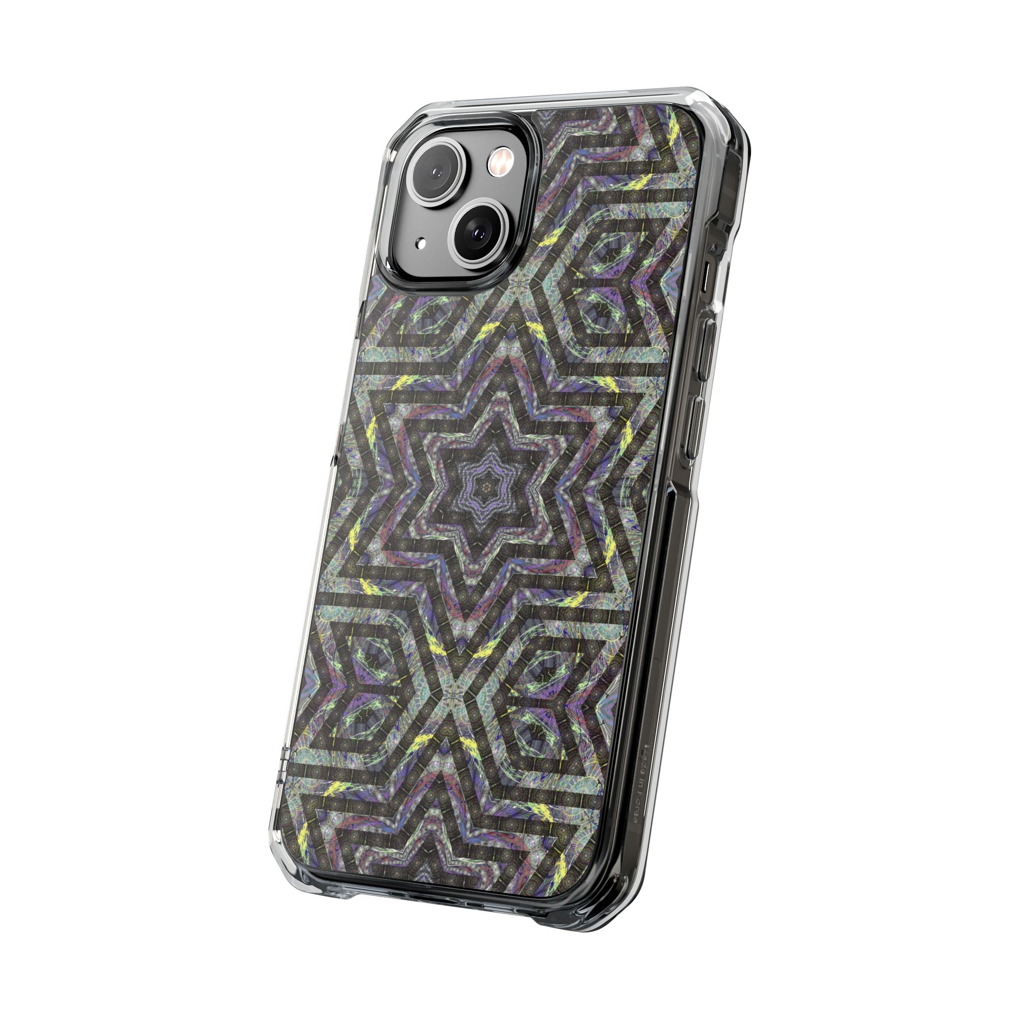 iPhone 14 Magnetic Clear Impact Case - P5 Kaleidoscopic No.1