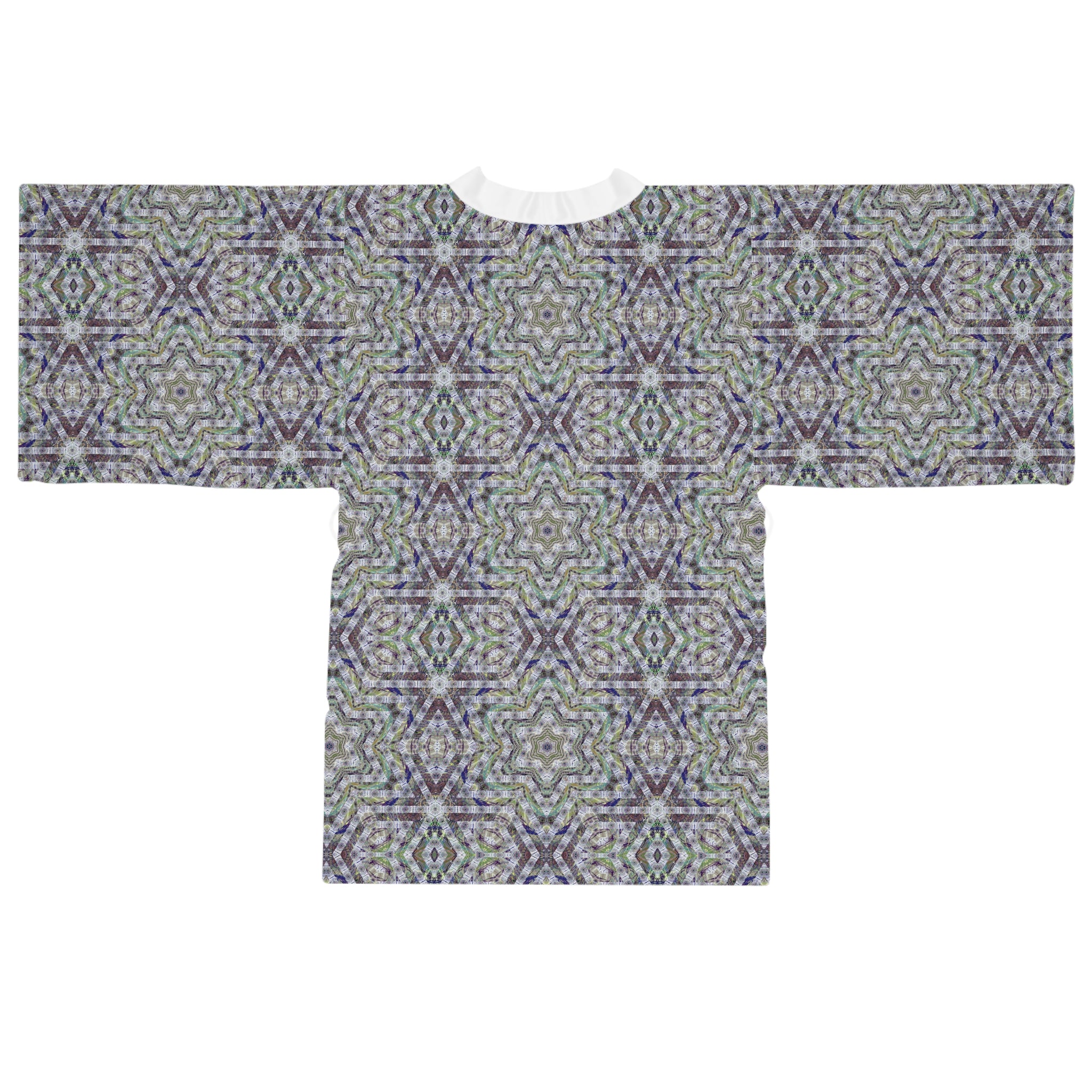 Long Sleeve Kimono Robe - P5 Kaleidoscopic No.21