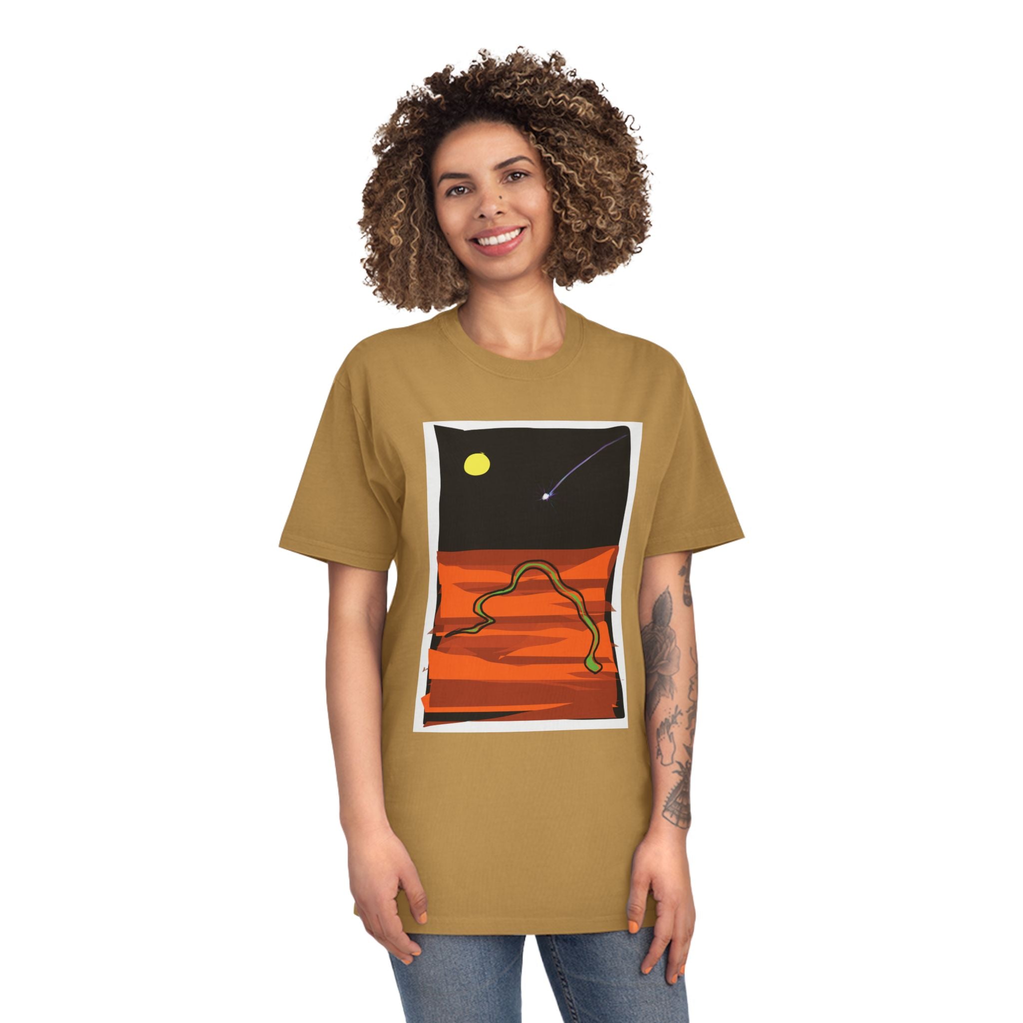 Unisex Faded Shirt -The Traveller Series (Shooting Star)