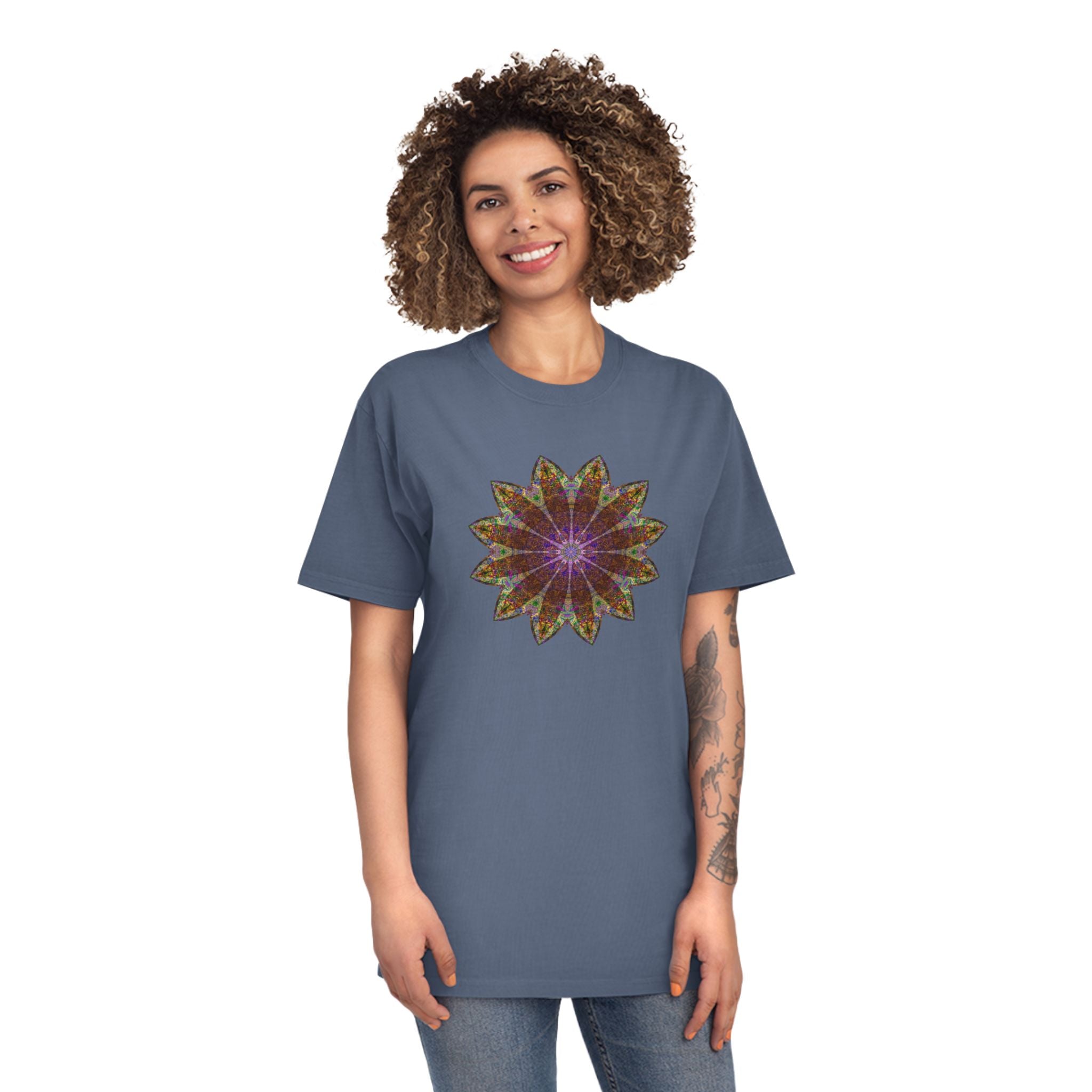 Unisex Faded Shirt - Love Light Mandalas No.13
