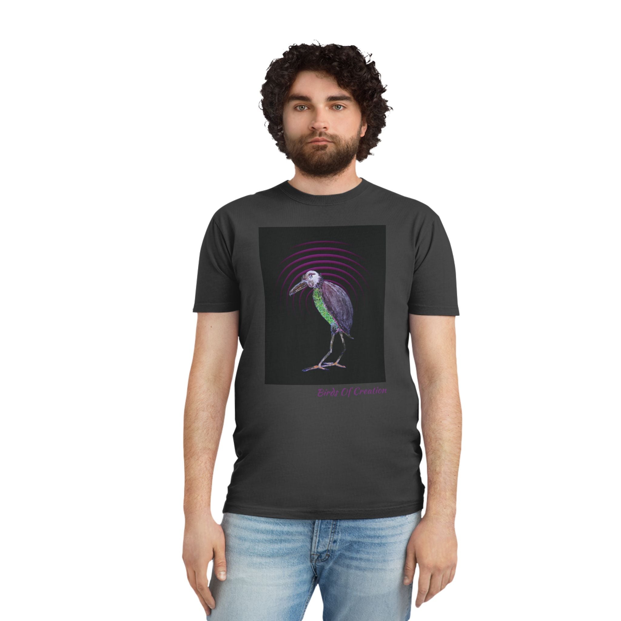 Unisex Faded Shirt - Birds Of Creation No.2b