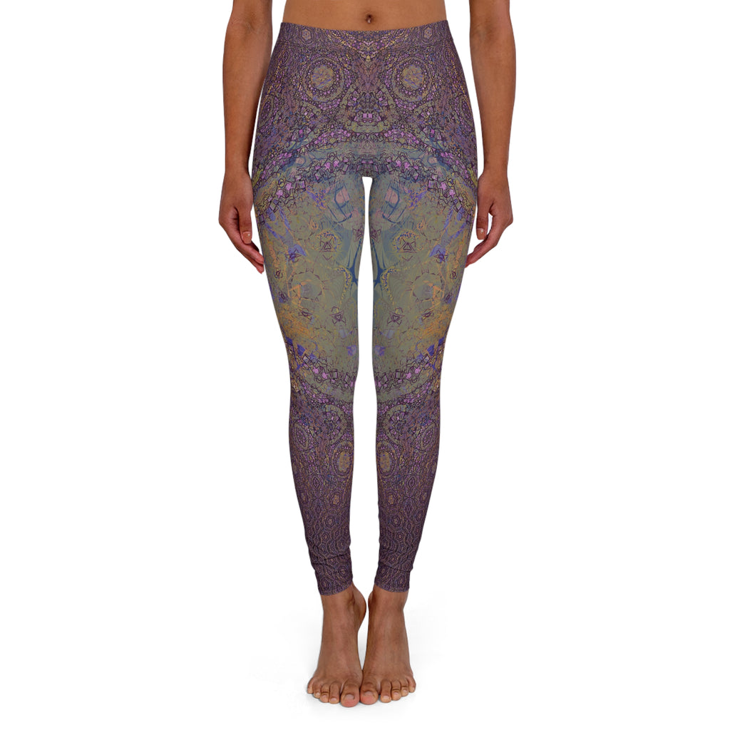 Spandex Leggings - Love Light Fractals No.12b